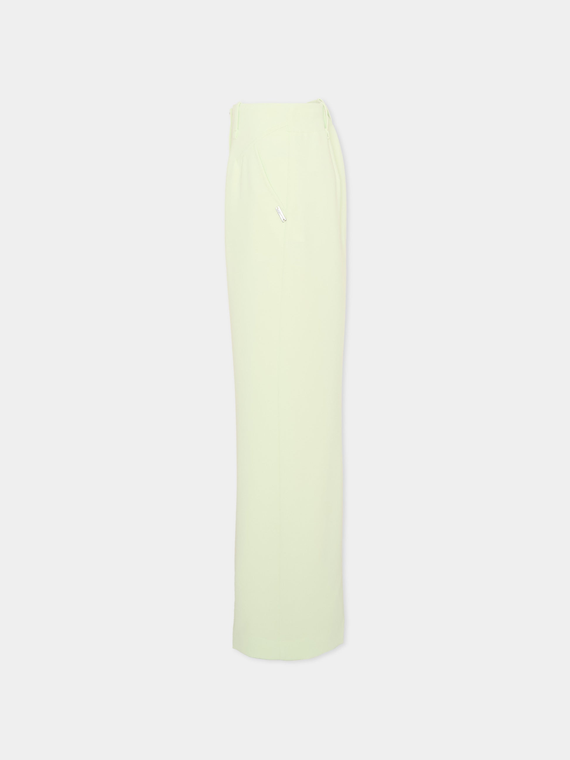 Pantaloni eleganti verde per bambina,Monnalisa,71G404 7303 0020