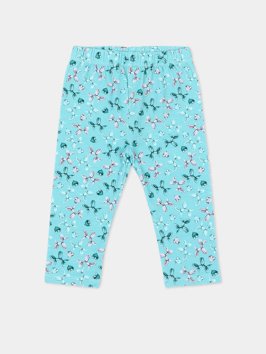 Leggings azzurro per neonata,Mayoral,3703 63