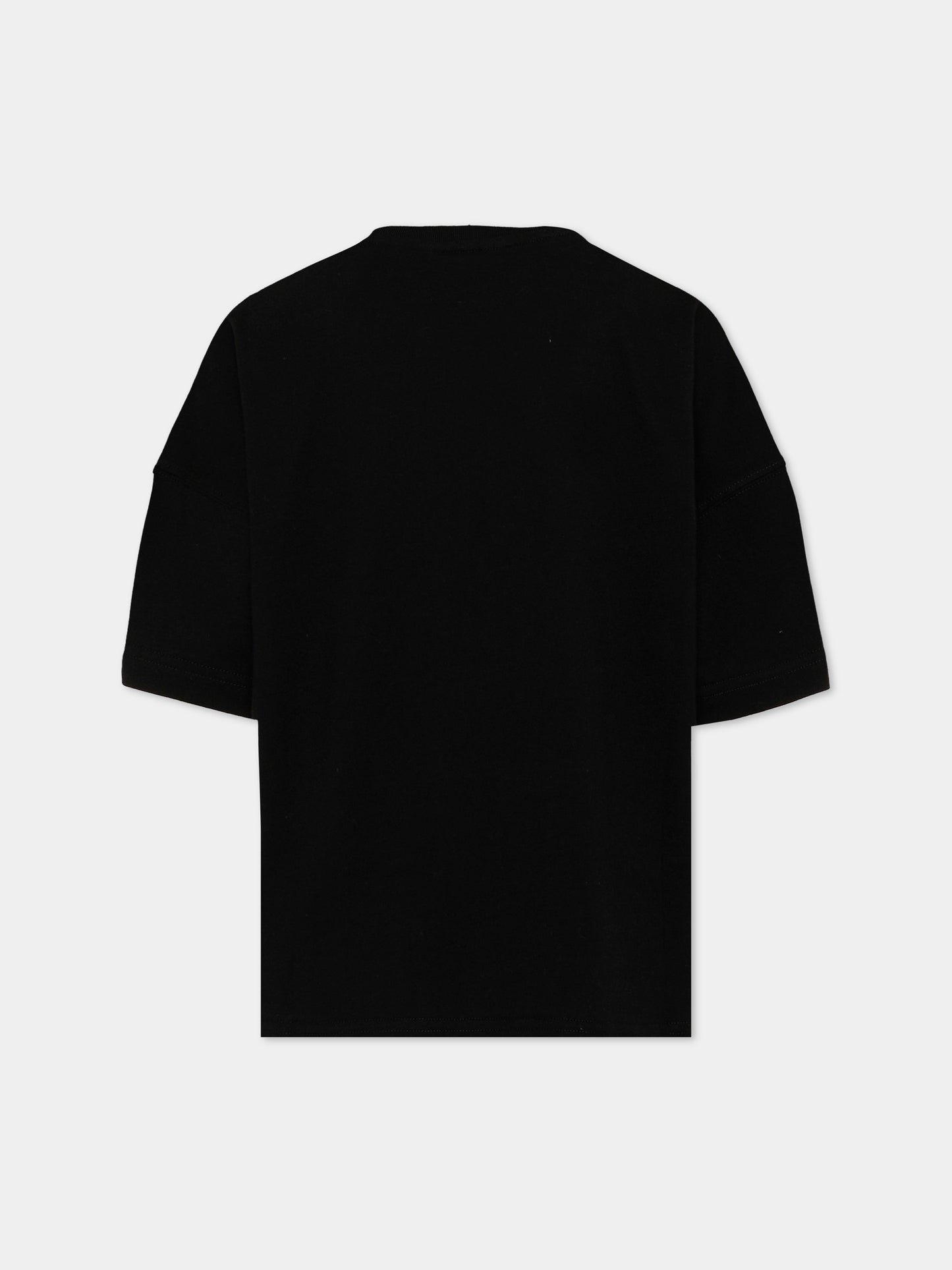 T-Shirt nera Palm Angels con teddy bear per bambino,Palm Angels,PBAA002S26JER004 110