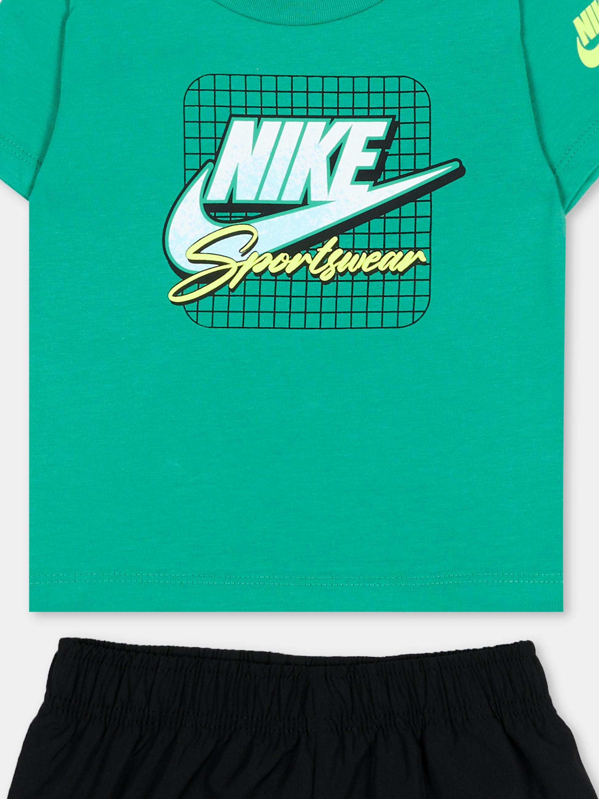 Completo sportivo verde per neonato,Nike,66M991 023