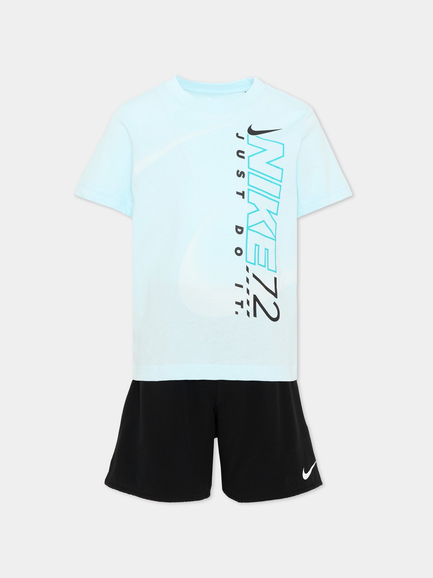 Completo sportivo celeste per bambino con logo,Nike,86M959 023