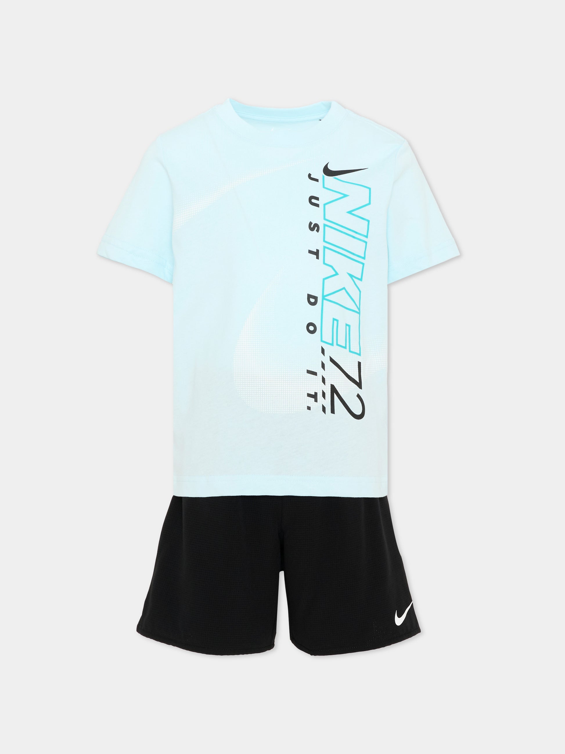 Completo sportivo celeste per bambino con logo,Nike,86M959 023