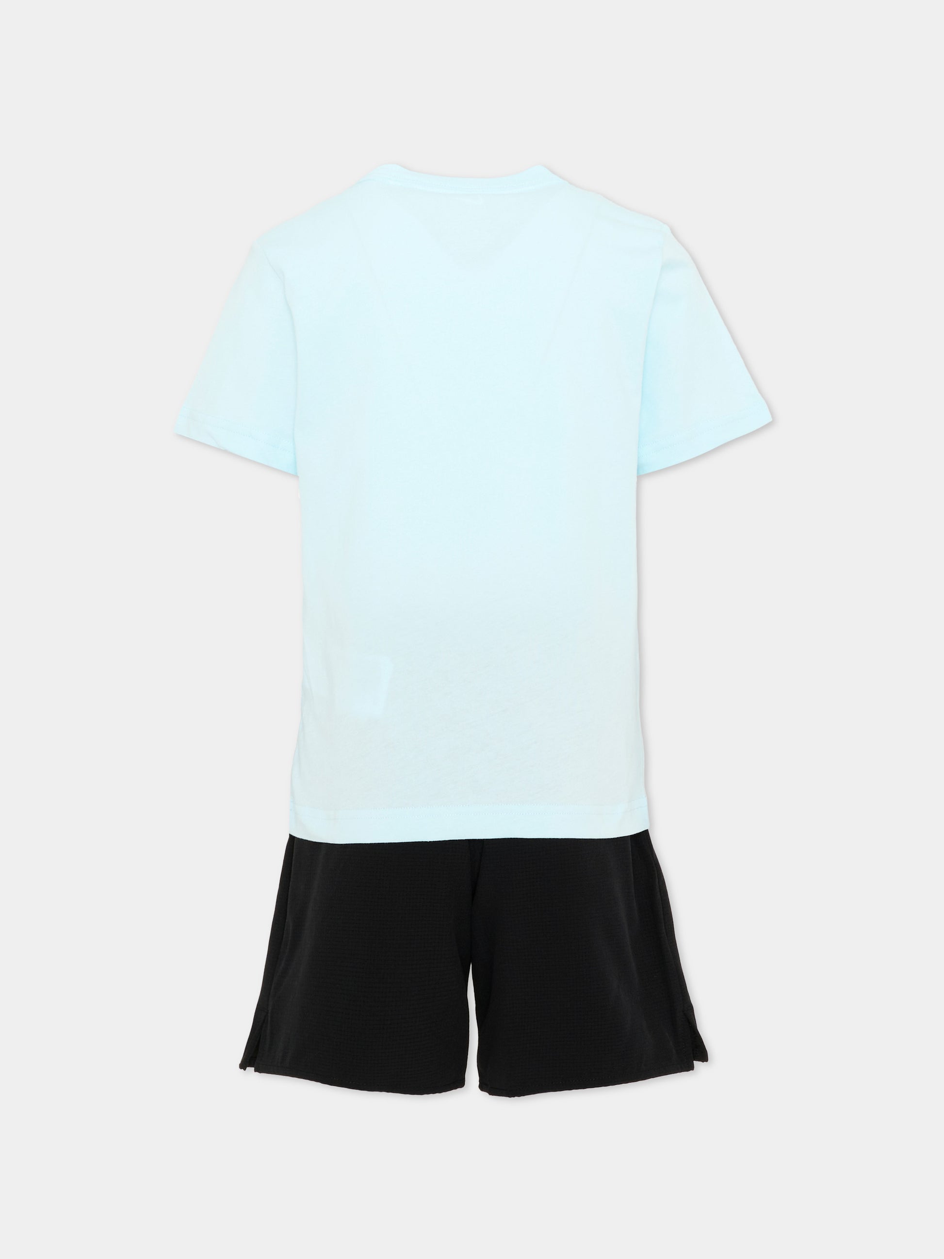 Completo sportivo celeste per bambino con logo,Nike,86M959 023