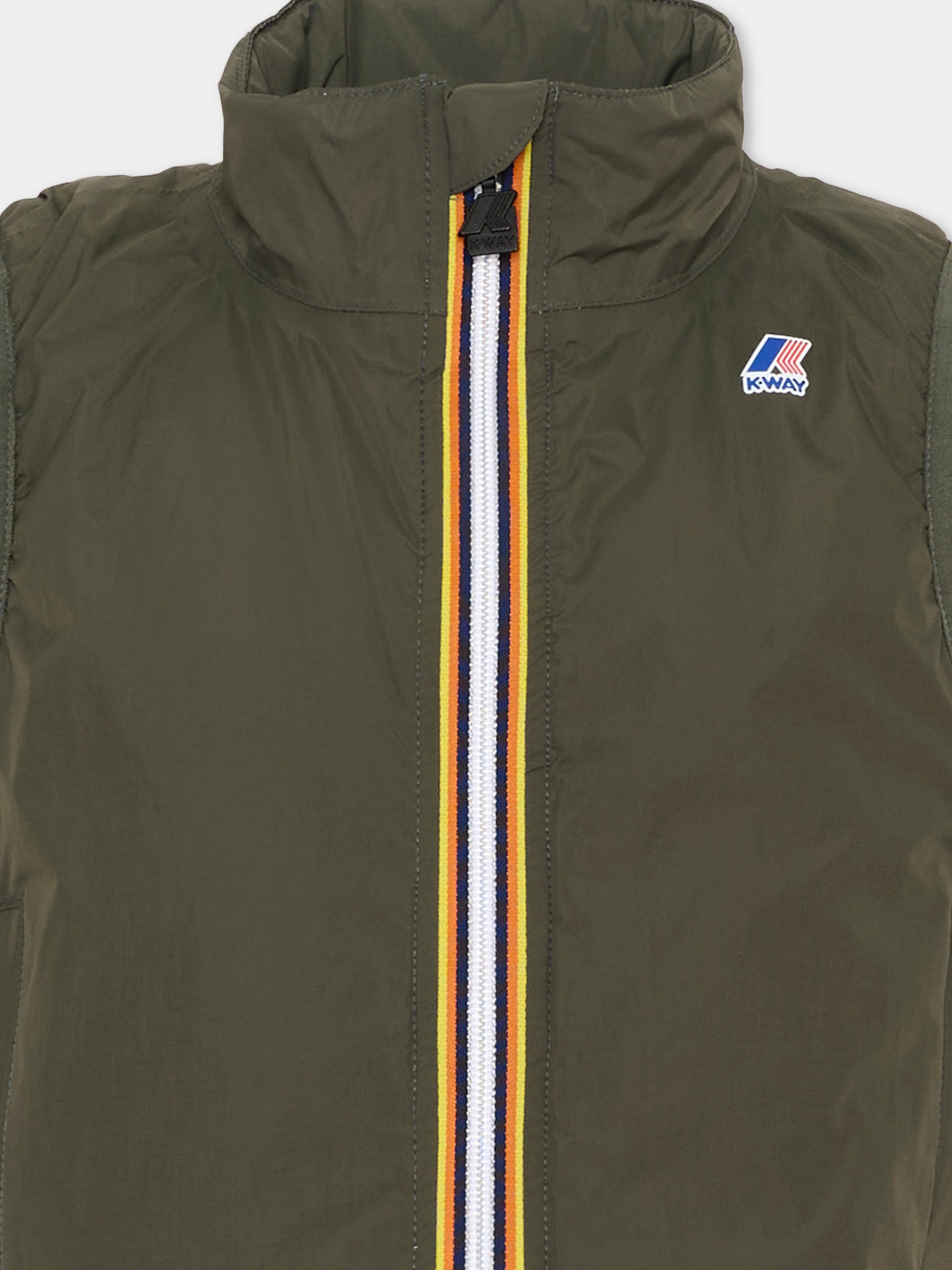 Gilet verde per bambini,K-way,K7141GW WMR