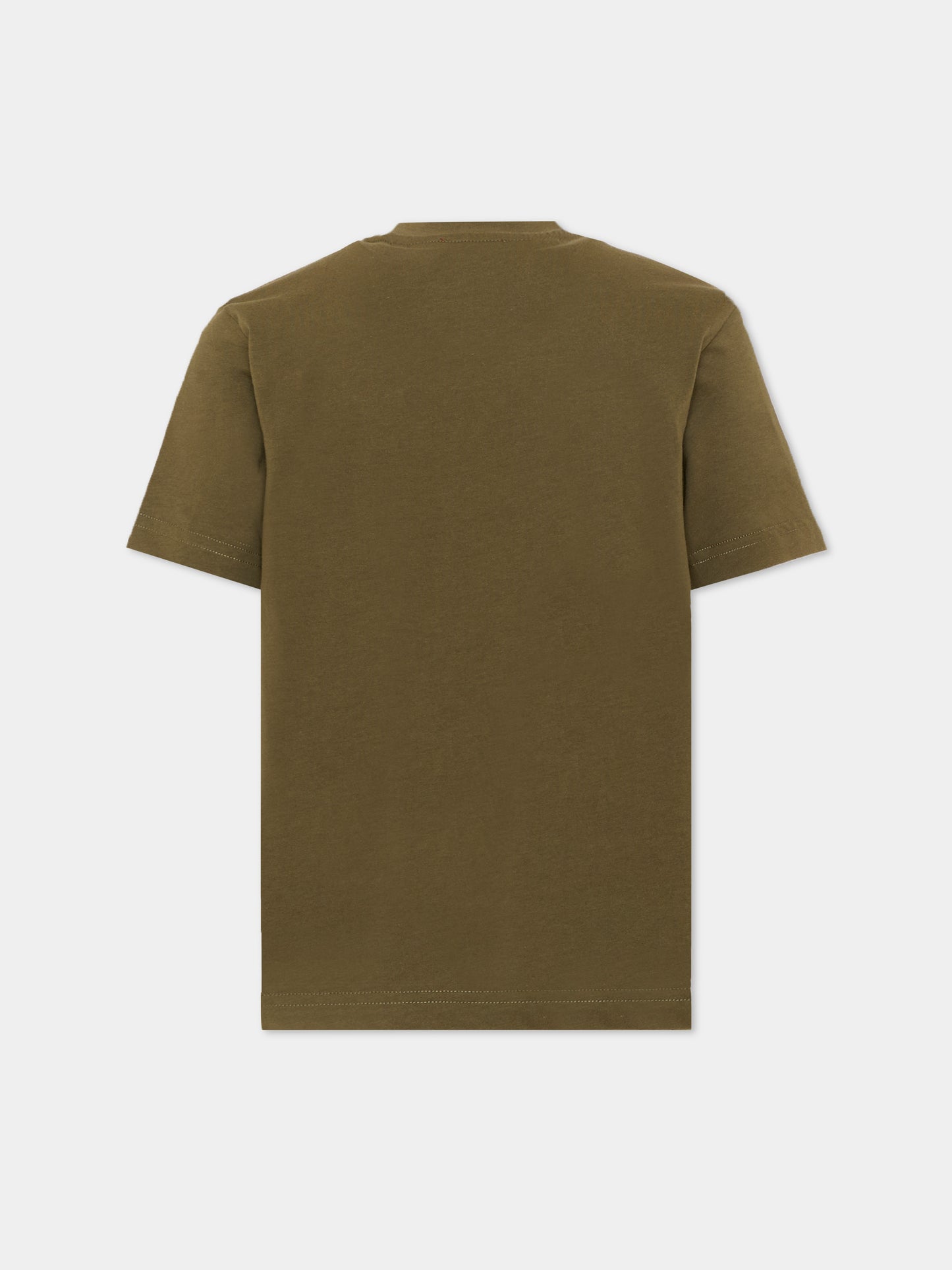 T-Shirt verde per bambino con logo,Diesel,J02469 KYAUN K511