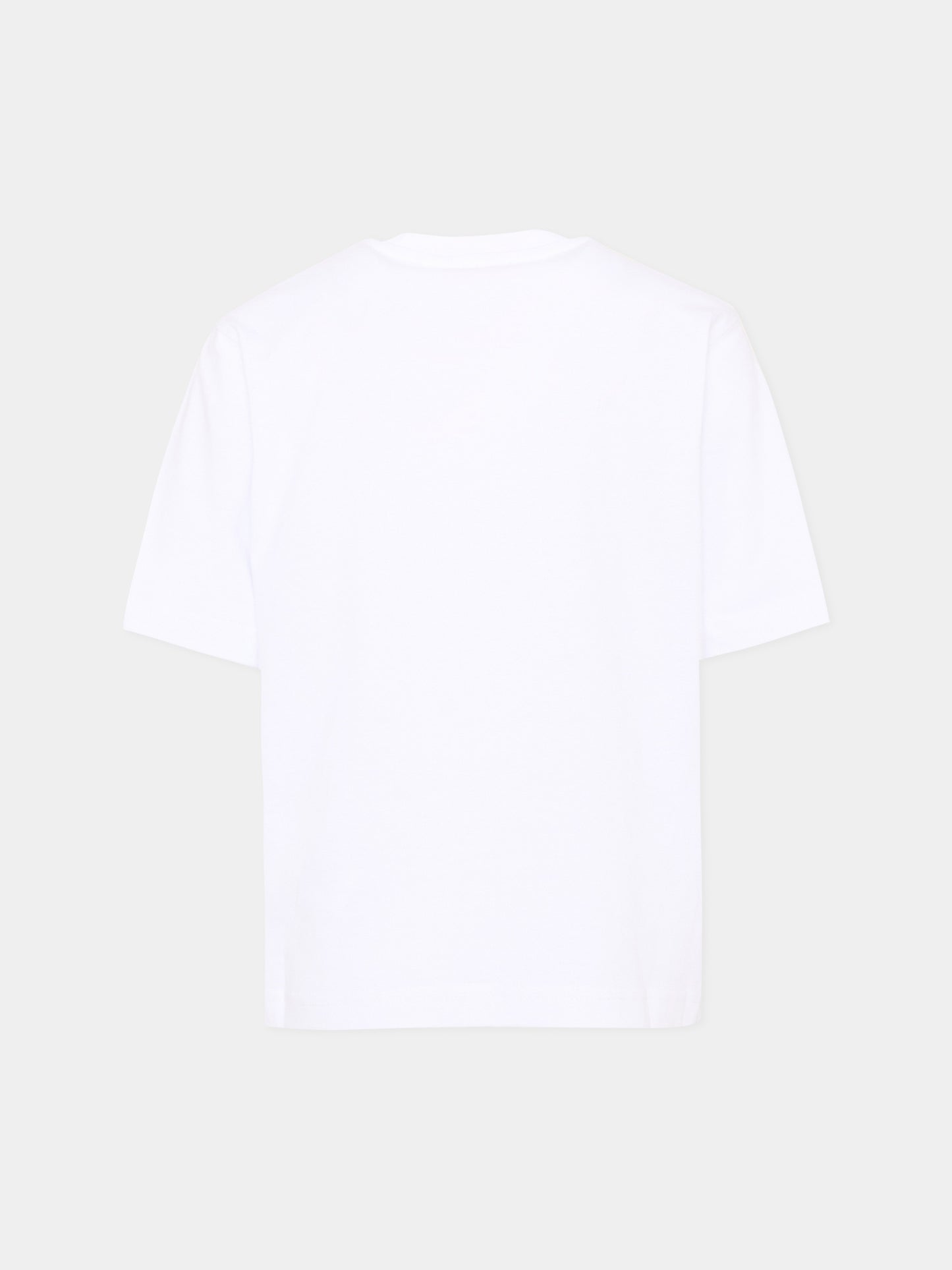 T-Shirt bianca per bambino con logo,Diesel,J02593 0GRAI K100