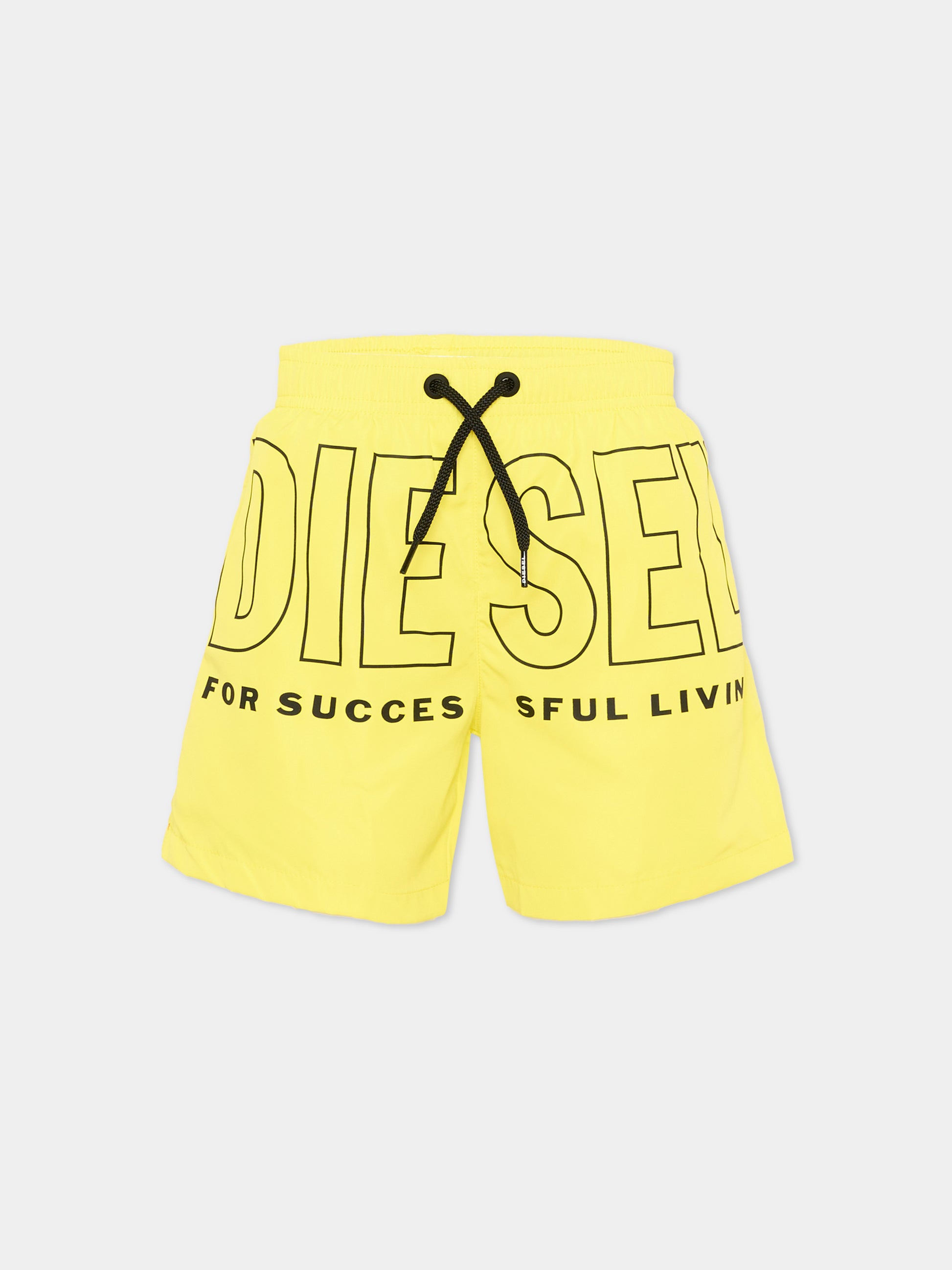 Boxer mare giallo per bambino con logo,Diesel,J02699 KXBPB K217