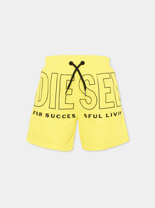 Boxer mare giallo per bambino con logo,Diesel,J02699 KXBPB K217