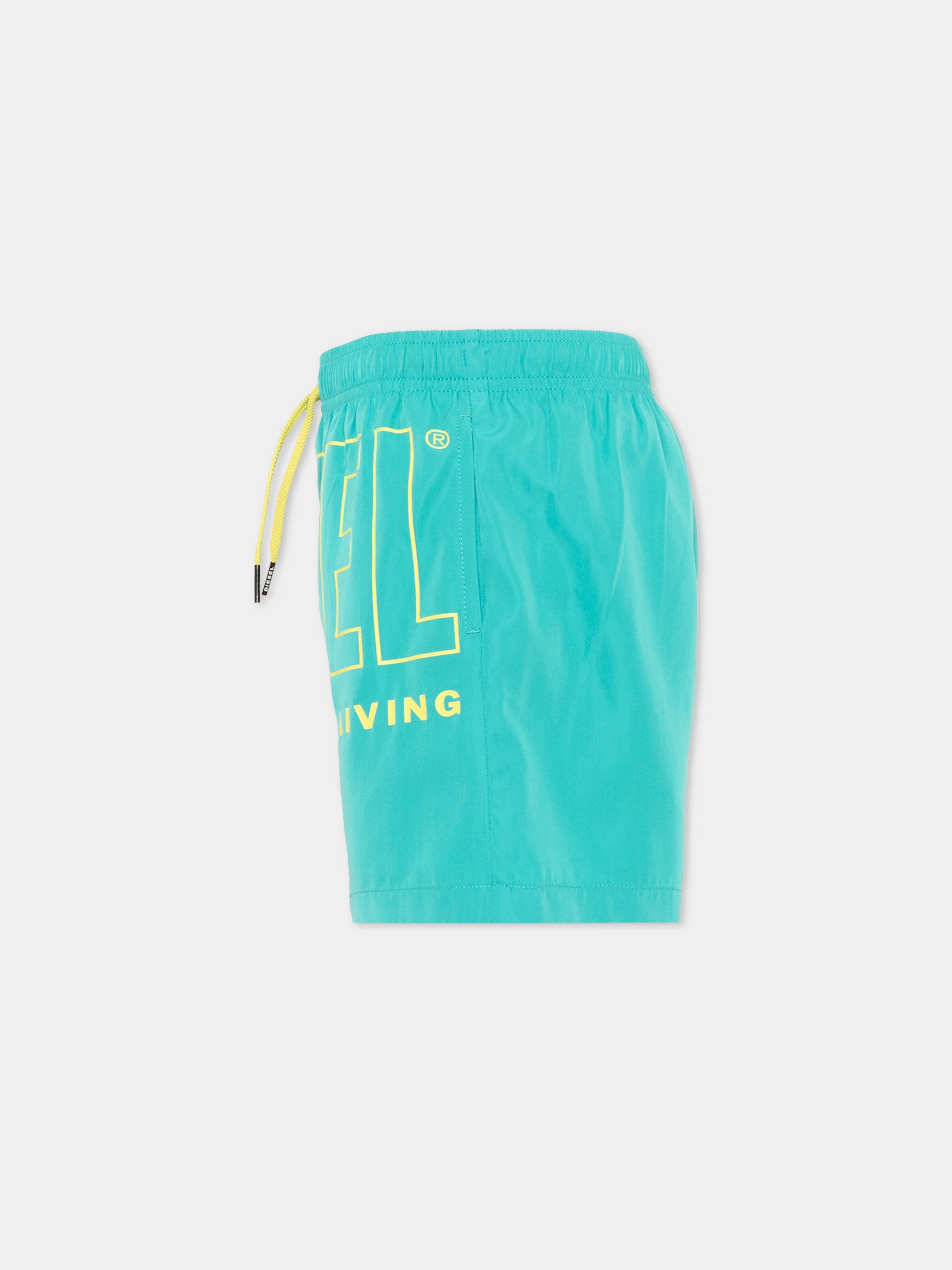 Boxer mare azzurro per bambino con logo,Diesel,J02699 KXBPB K569