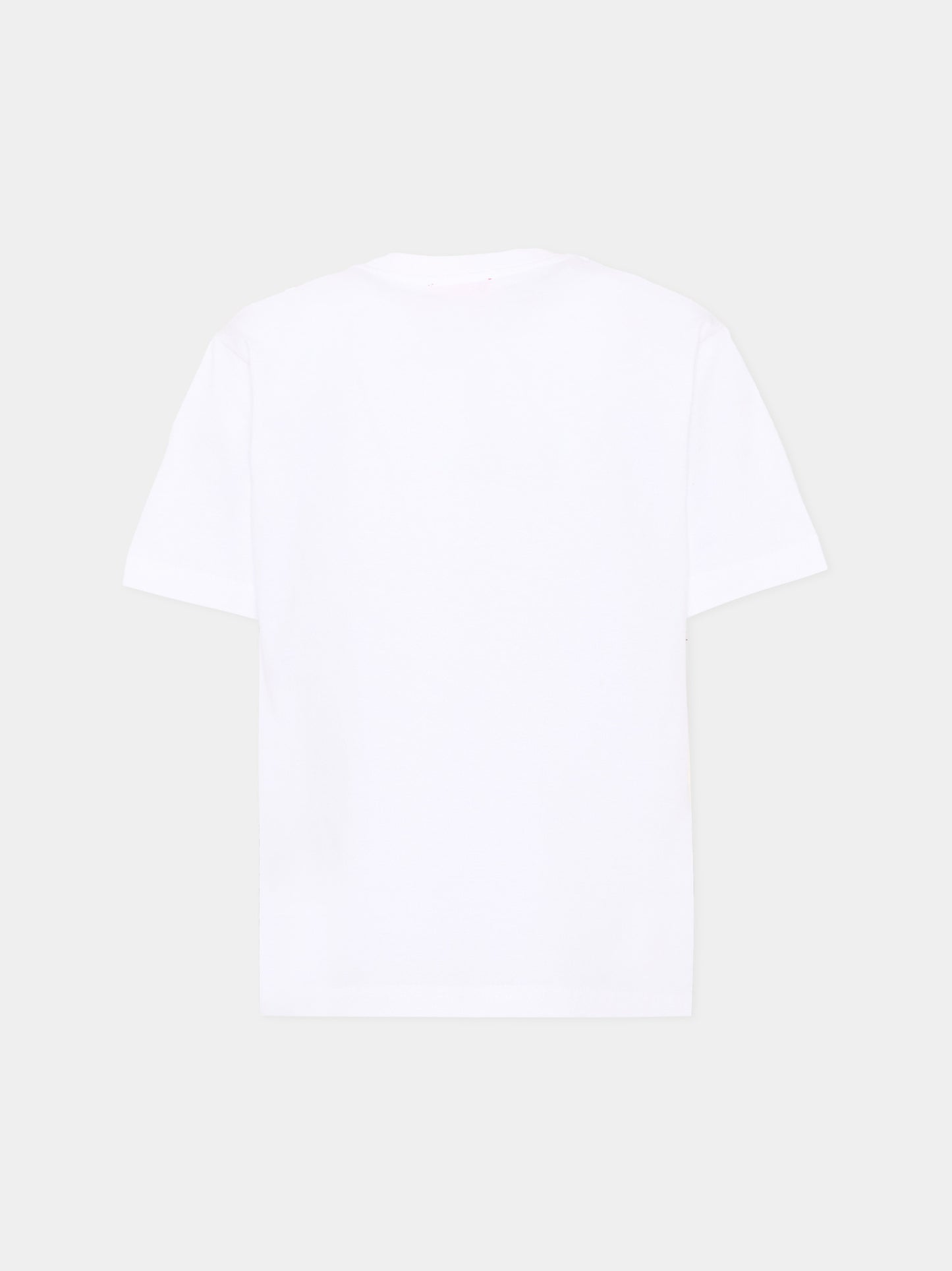 T-Shirt bianca Diesel per bambino con logo,Diesel,J02737 00YI9 K100