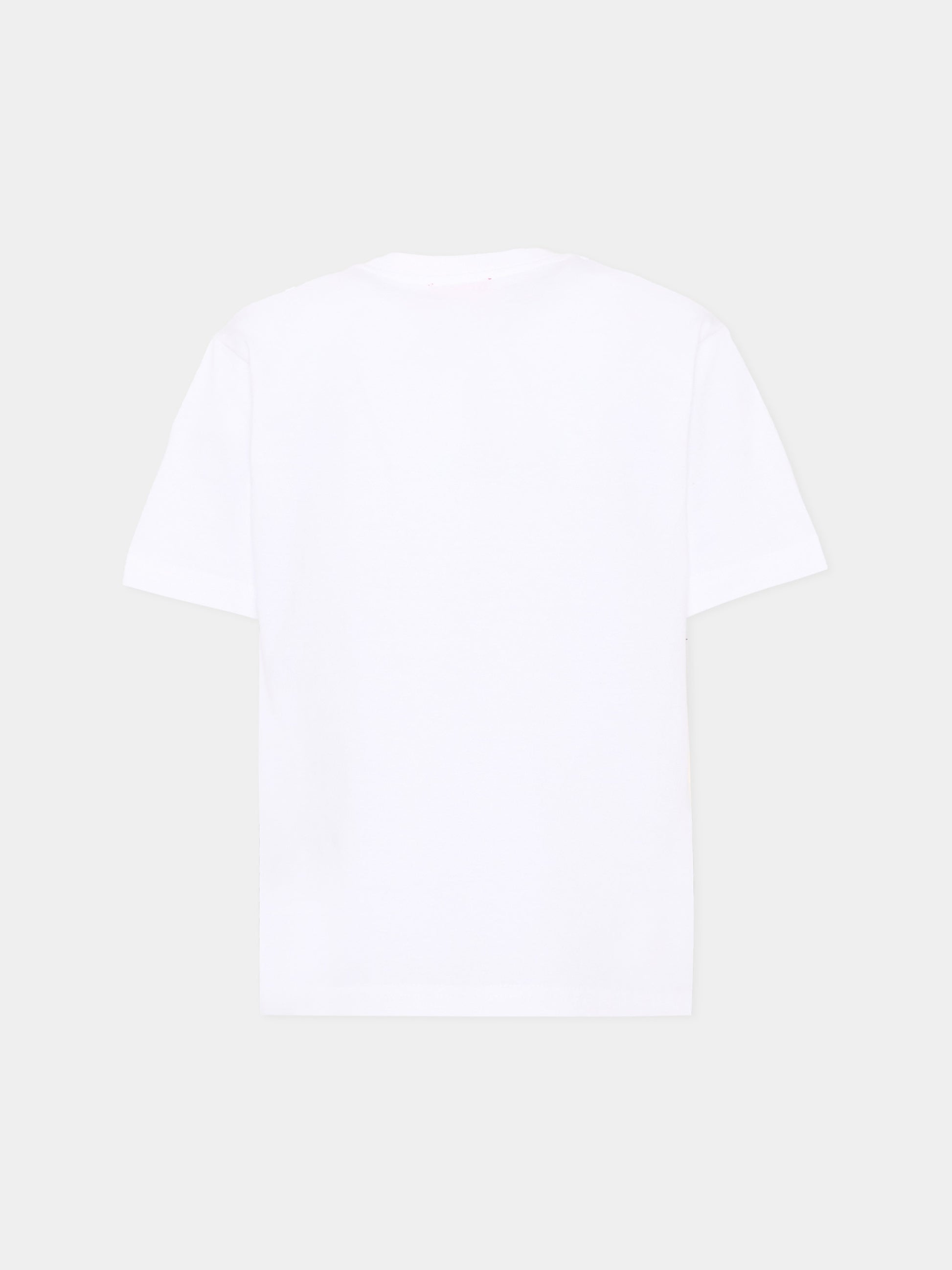 T-Shirt bianca Diesel per bambino con logo,Diesel,J02737 00YI9 K100