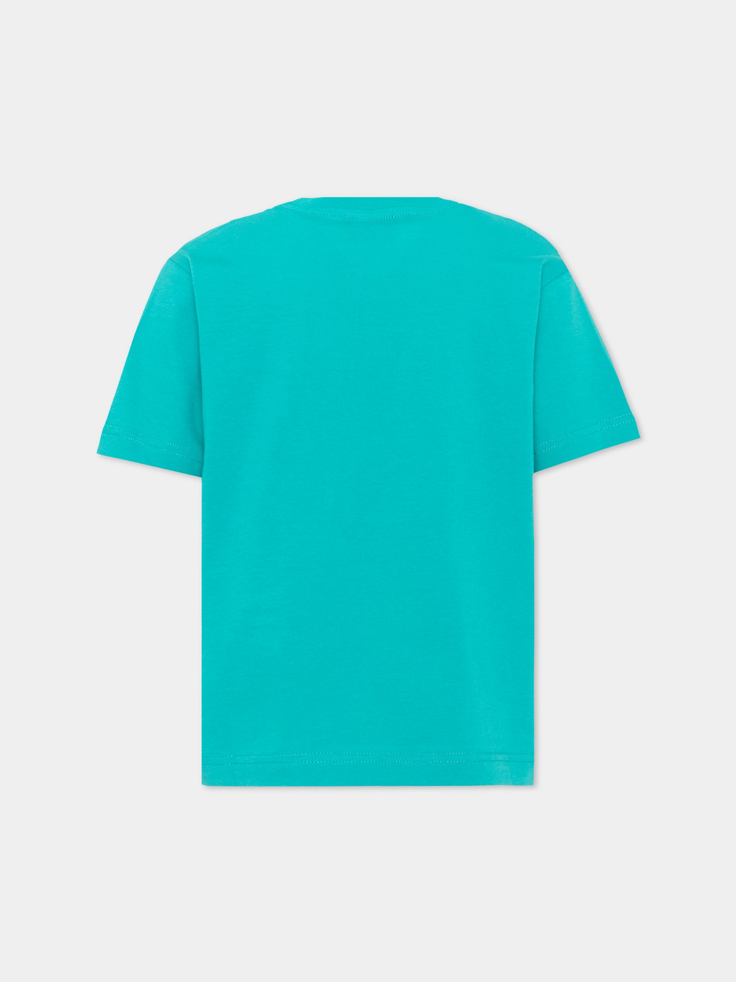 T-Shirt azzurra per bambino con logo,Diesel,J02737 00YI9 K569