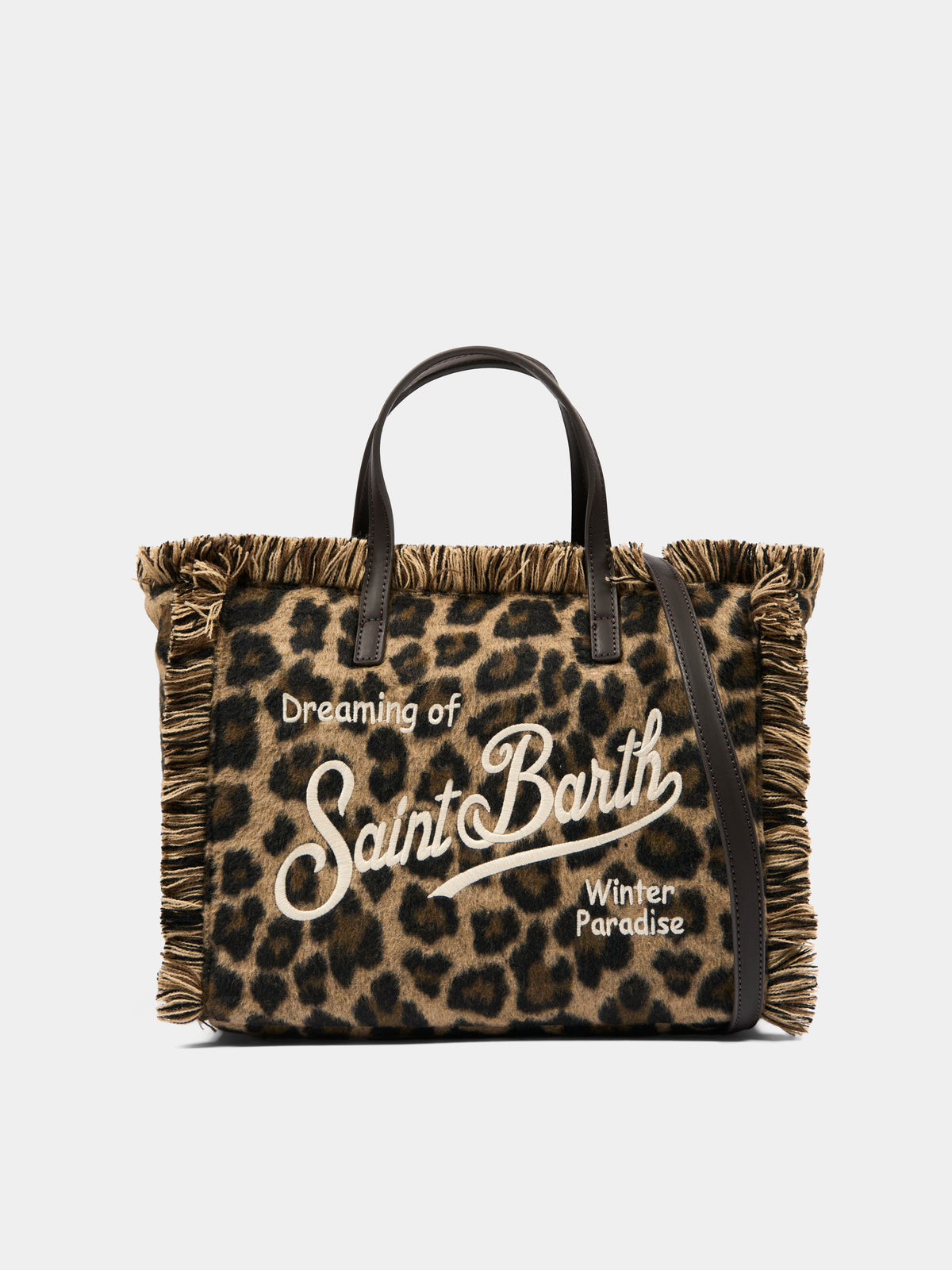Brown Colette bag for girl animal print