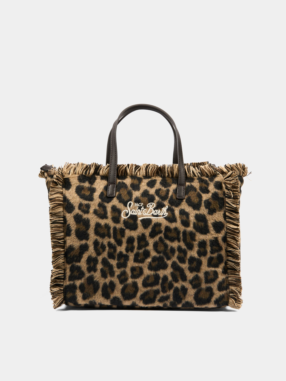 Brown Colette bag for girl animal print