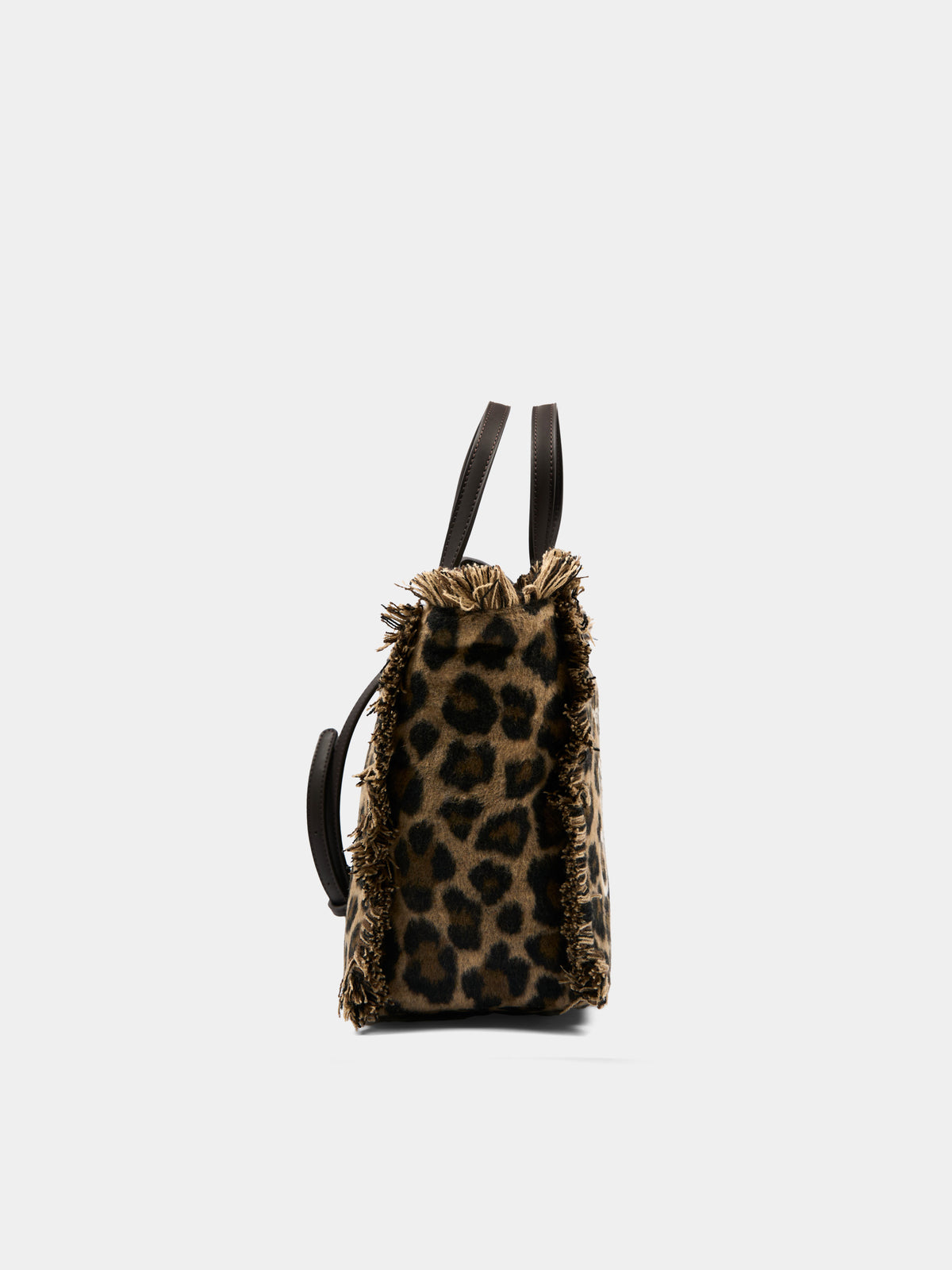 Brown Colette bag for girl animal print