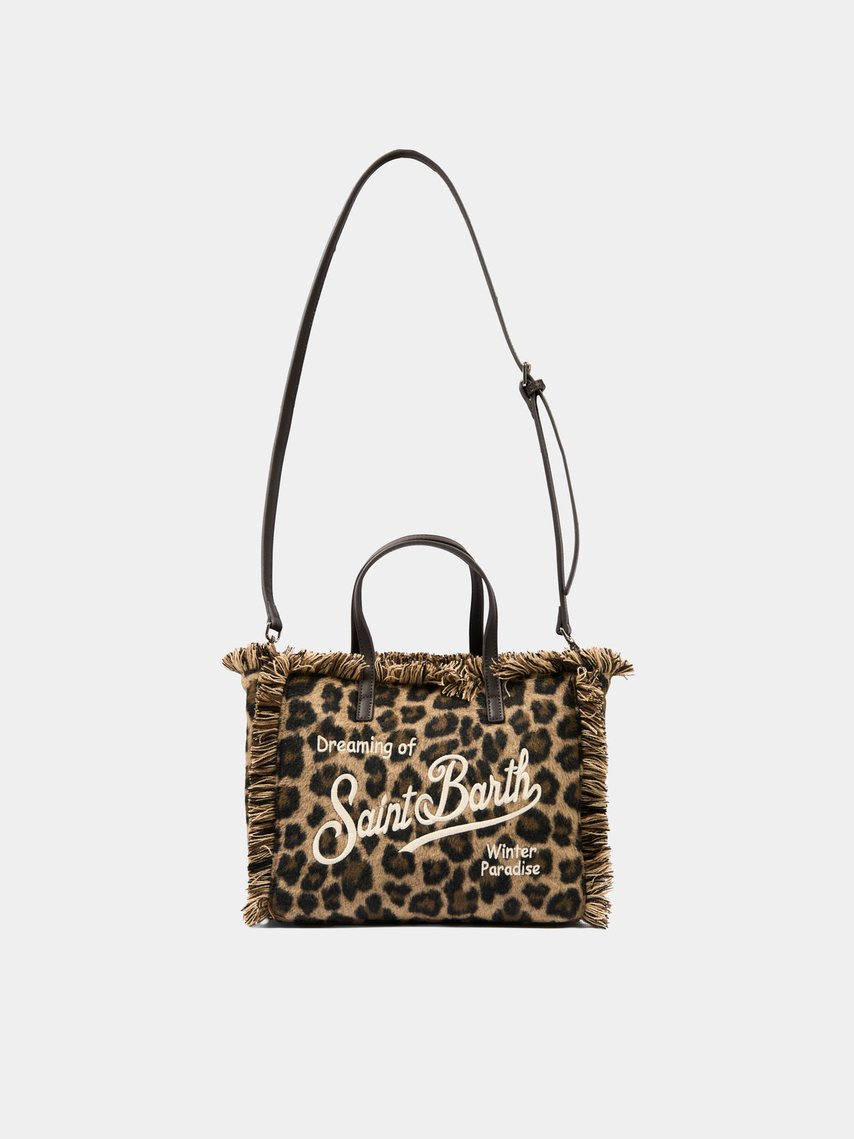 Brown Colette bag for girl animal print