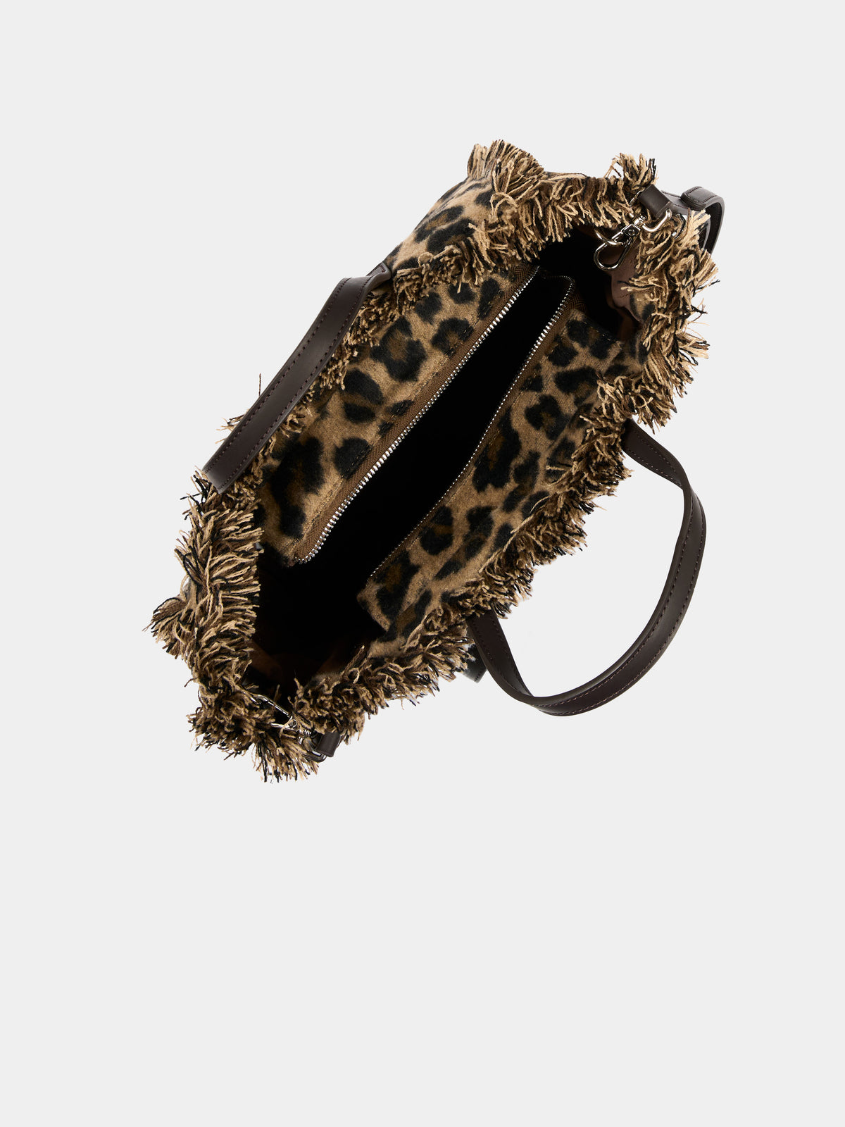 Brown Colette bag for girl animal print