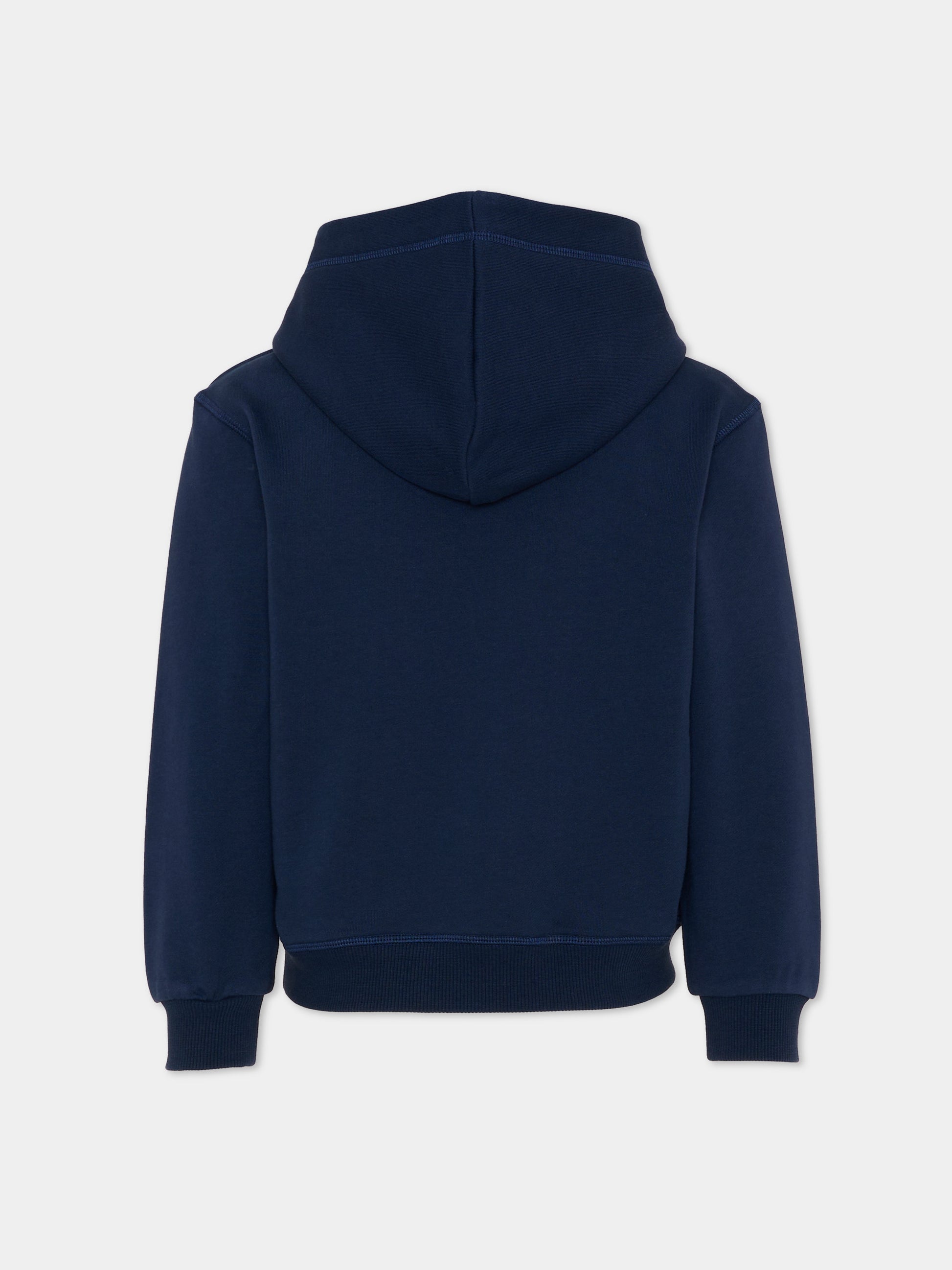 Felpa blu per bambino con logo,Dsquared2,DQ2744 D0ACC DQ880