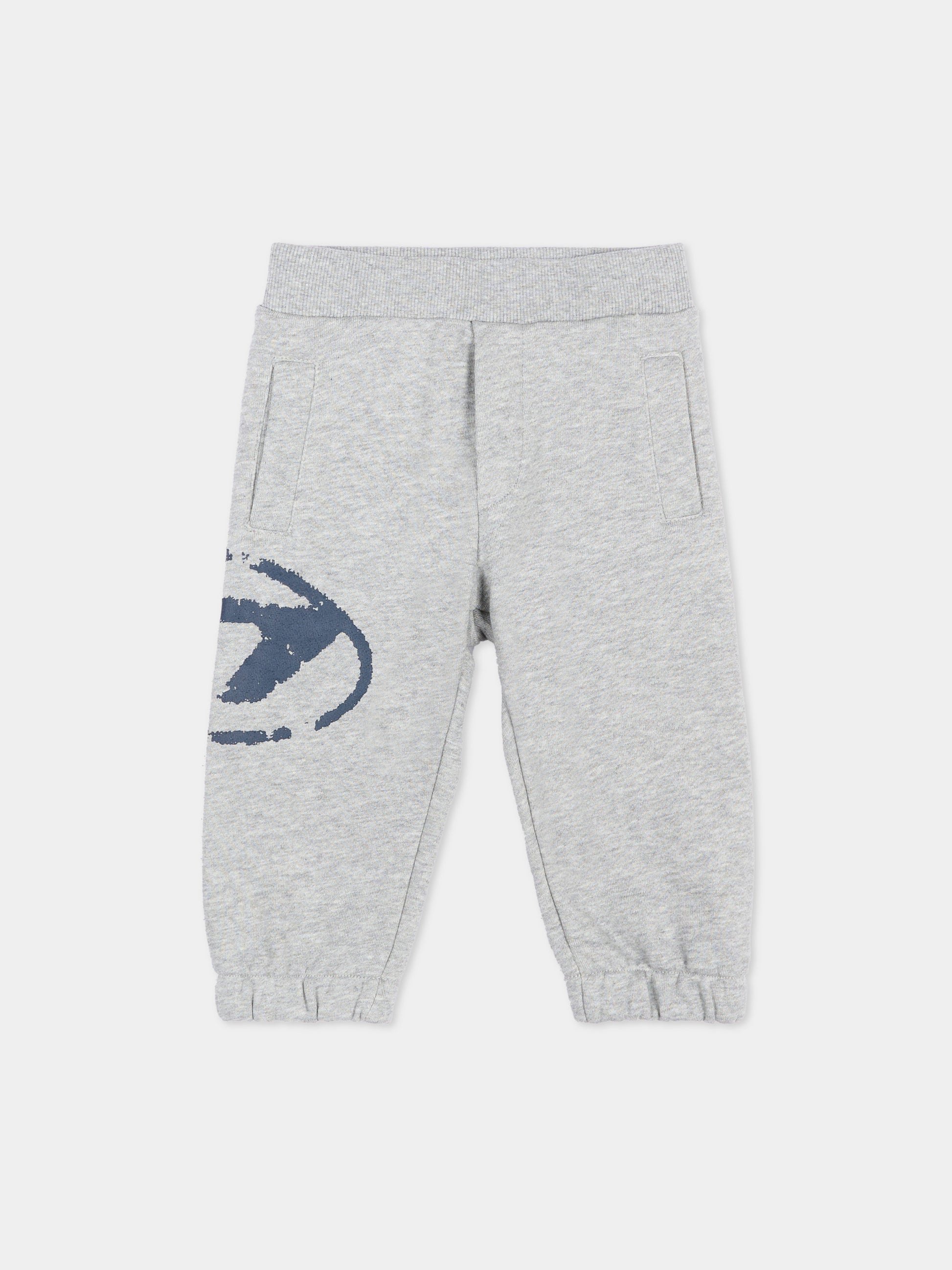 Pantaloni sportivi grigi per neonata,Diesel,K00627 KYAQK K963