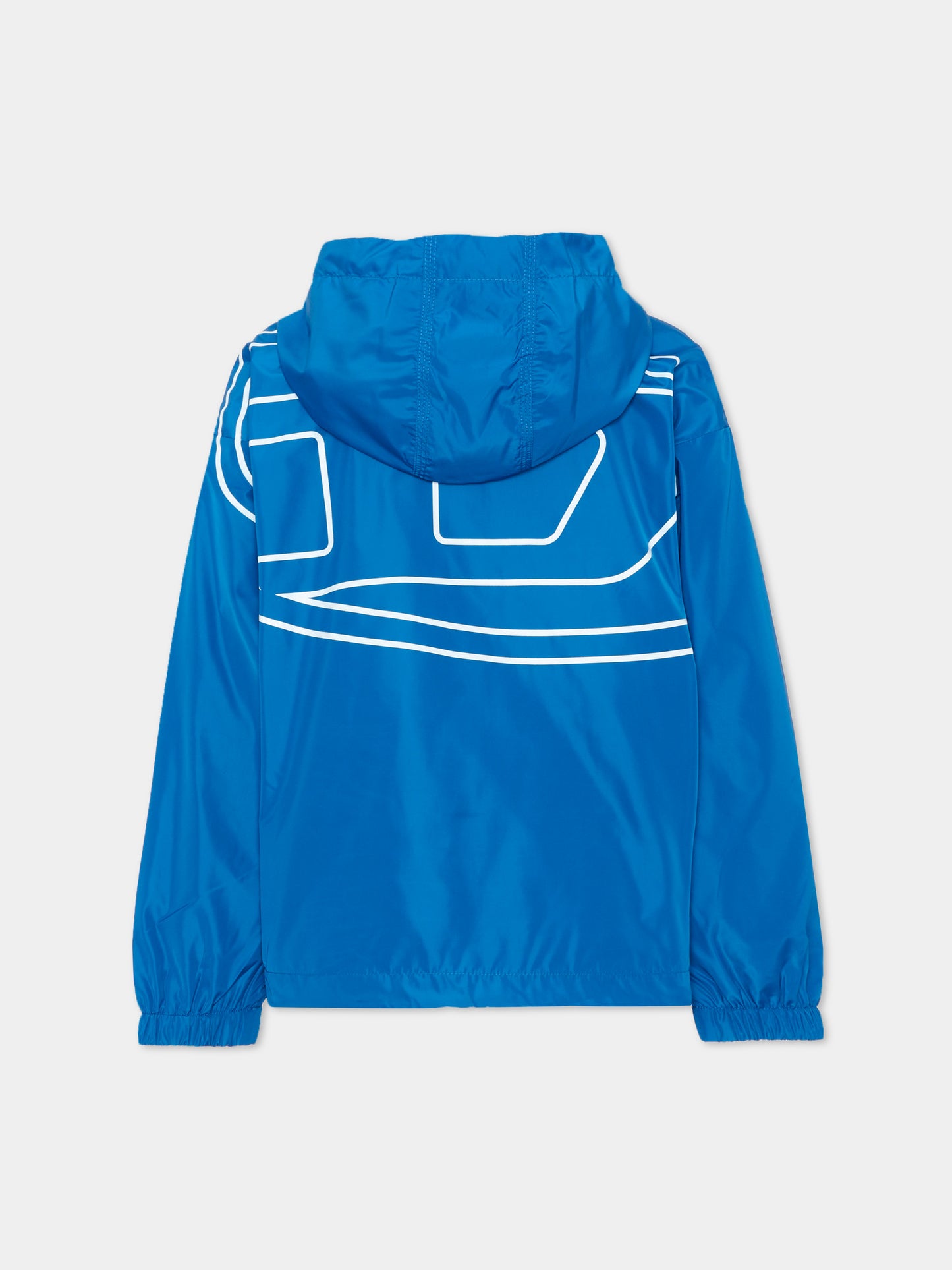 Giacche a vento blu per bambino con logo,Diesel,J02209 KXBPM K823