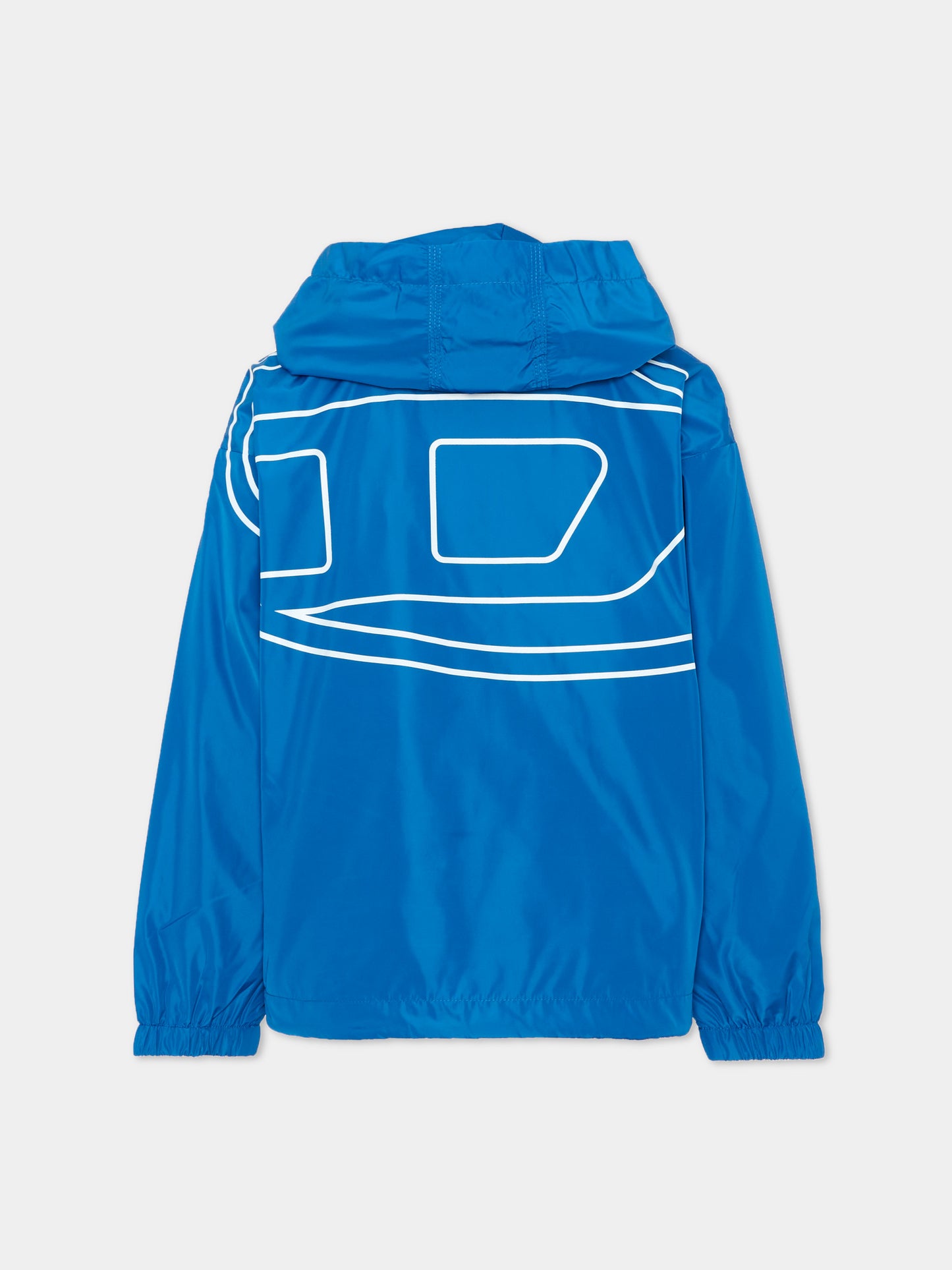 Giacche a vento blu per bambino con logo,Diesel,J02209 KXBPM K823