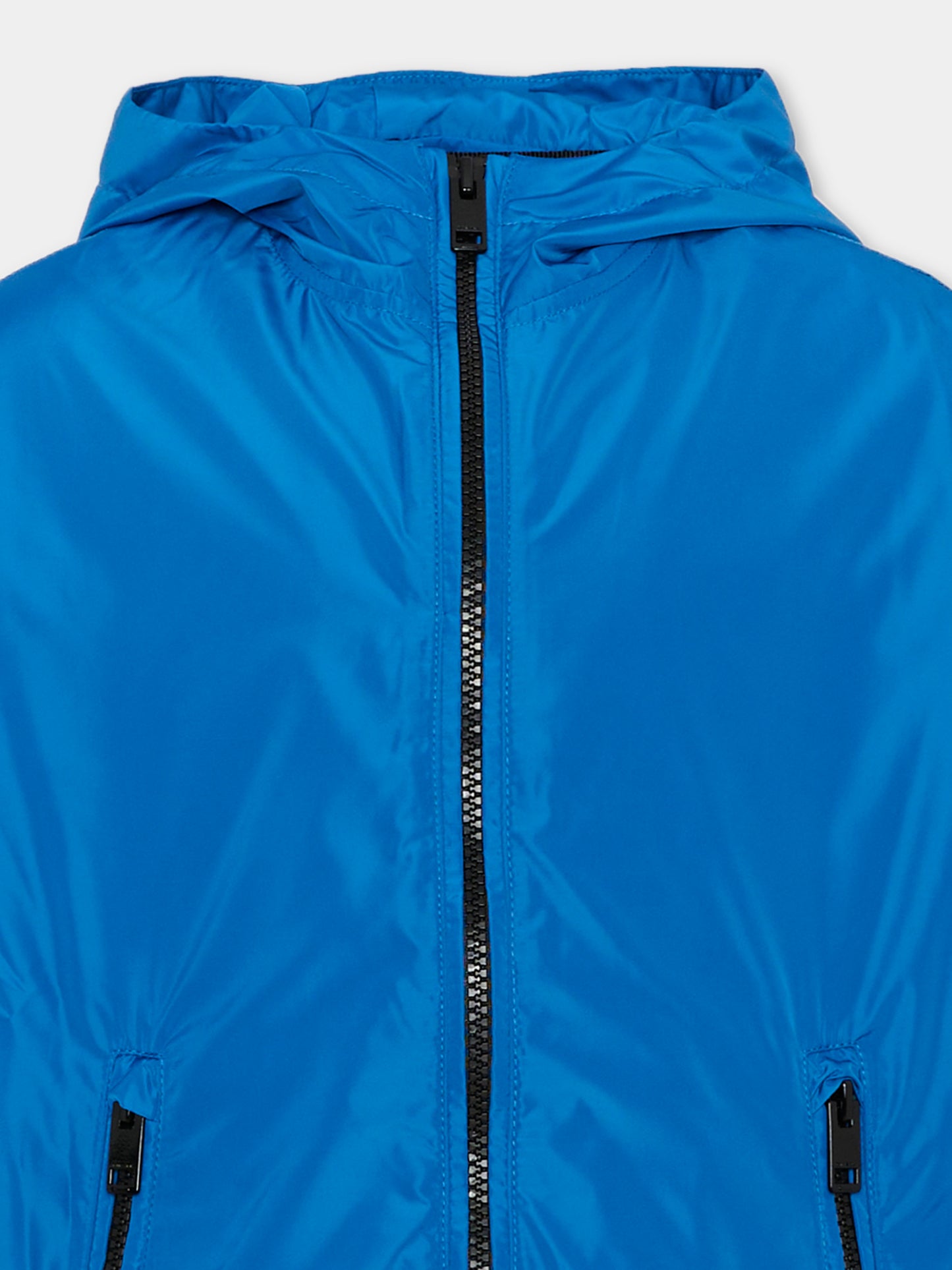 Giacche a vento blu per bambino con logo,Diesel,J02209 KXBPM K823