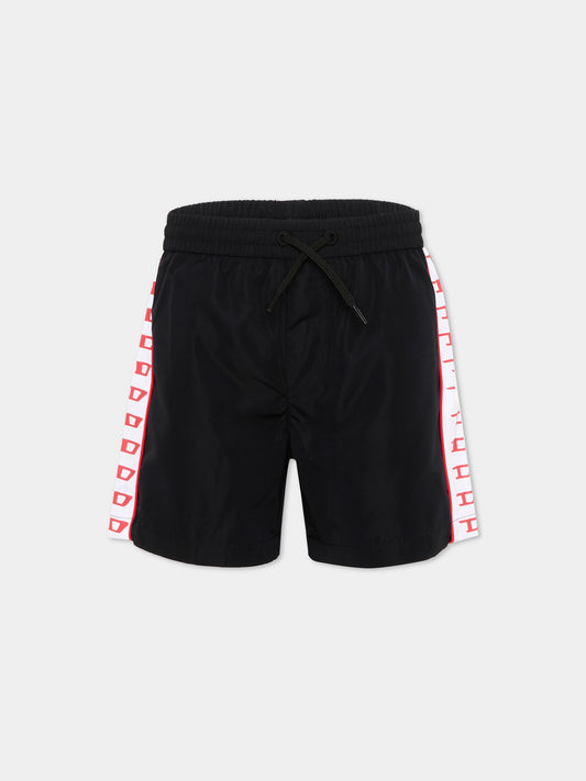 Boxer mare nero per bambino con logo,Diesel,J02291 KXBPB K900
