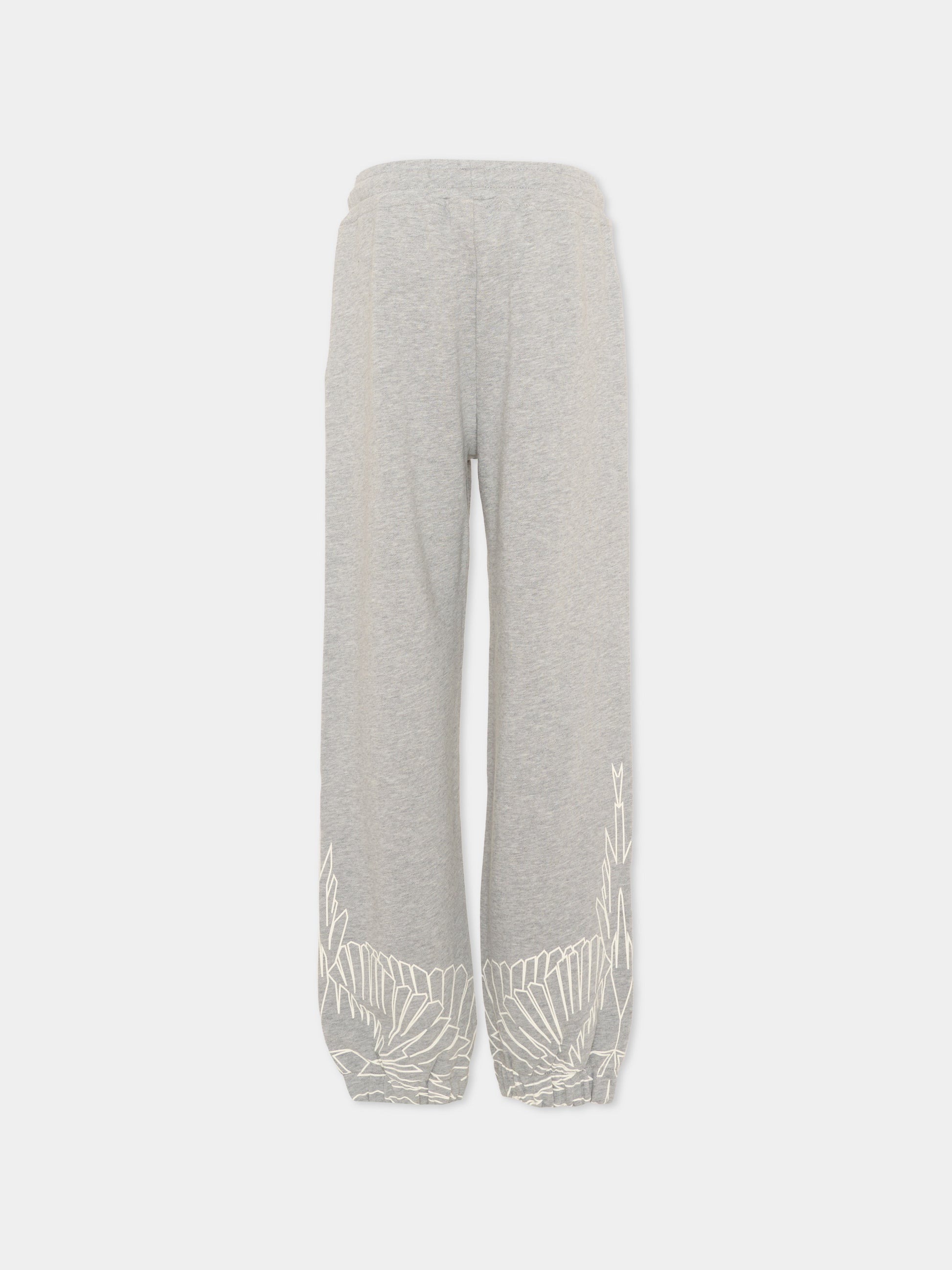 Pantaloni sportivi grigi per bambino con ali,County Of Milan Kids,F5CMJBFP074 101
