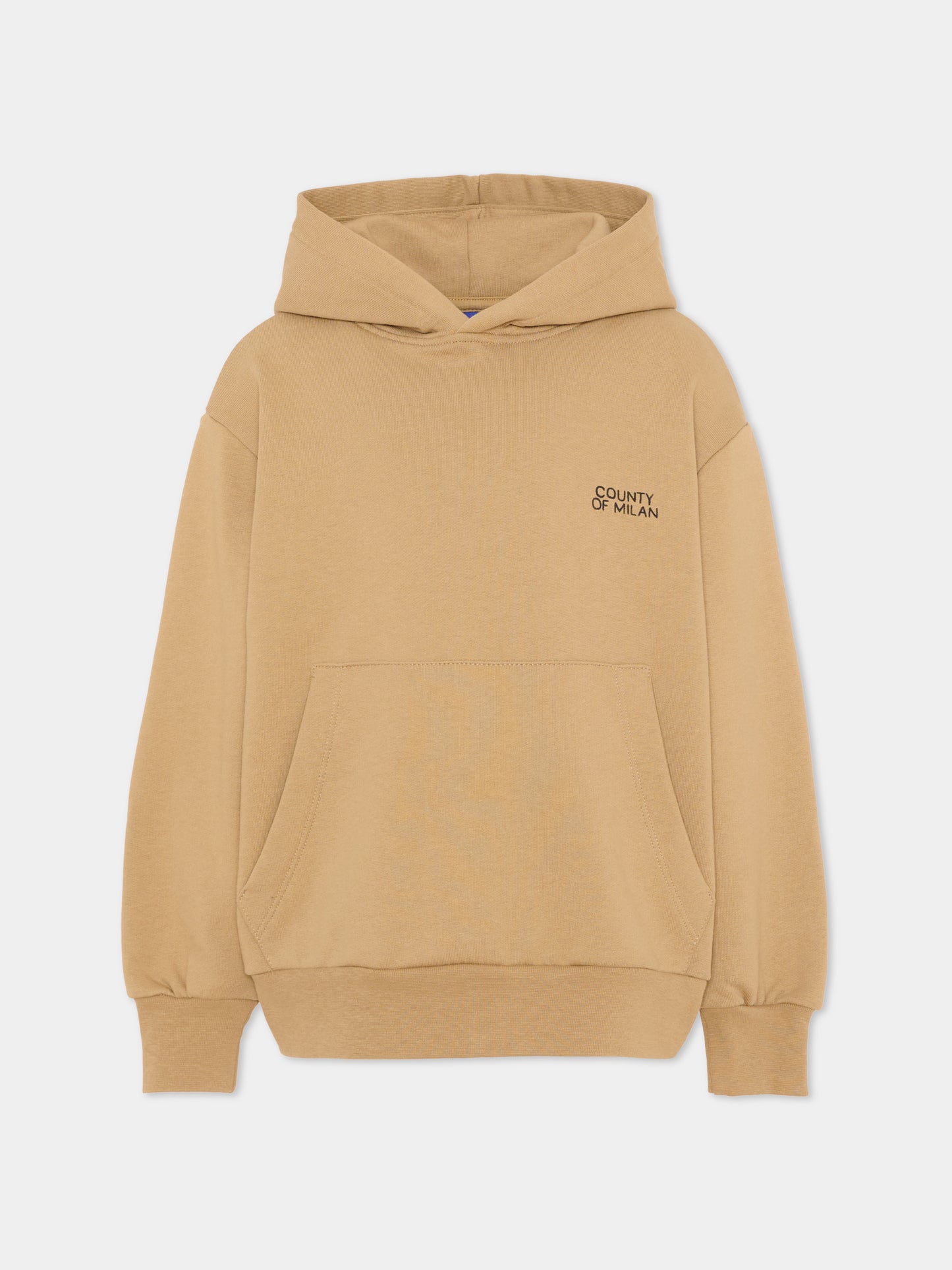 Felpa beige per bambino con logo,County Of Milan Kids,F5CMJBHS006 178