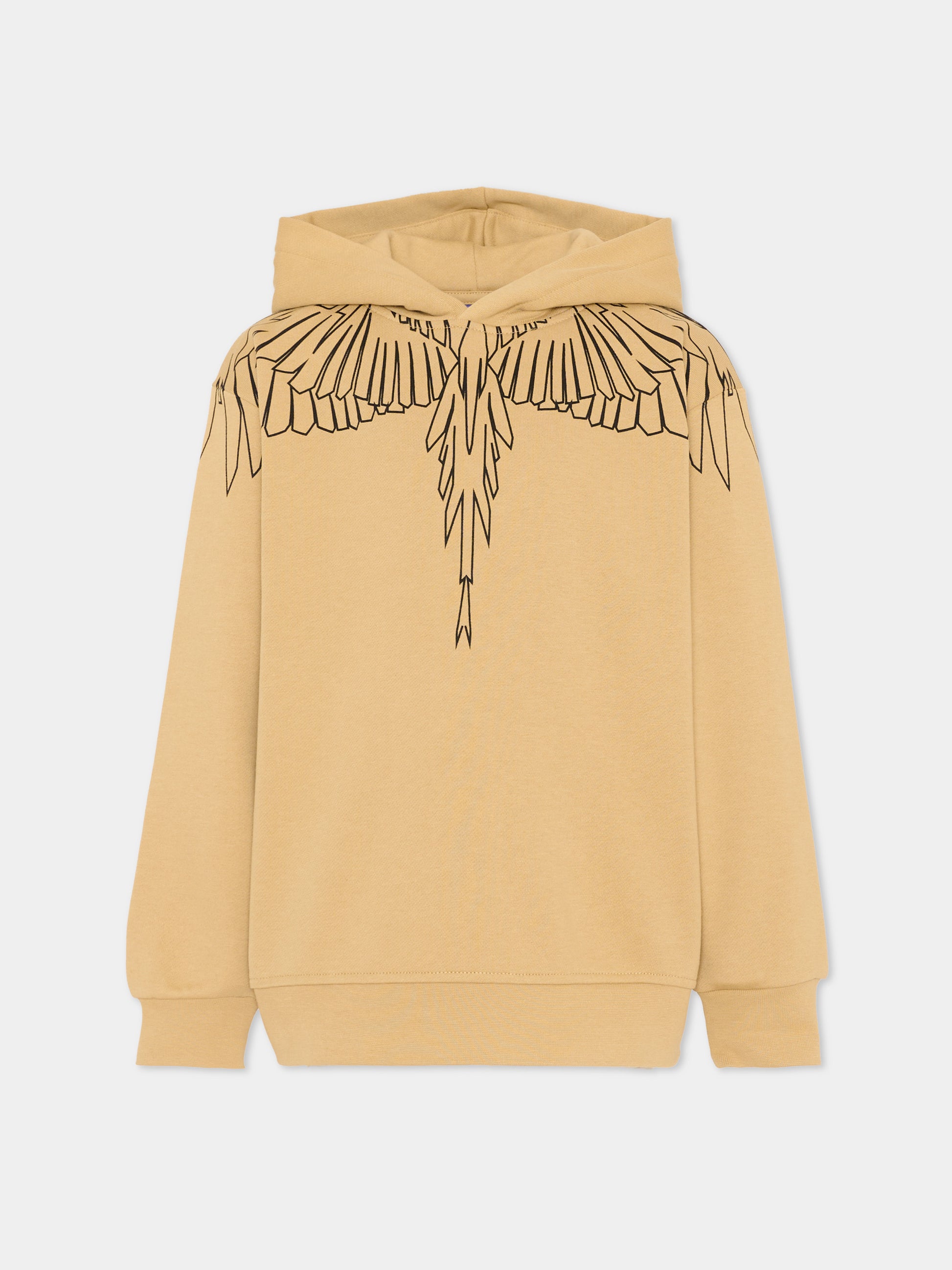 Felpa beige per bambino con ali,County Of Milan Kids,F5CMJBHS072 178
