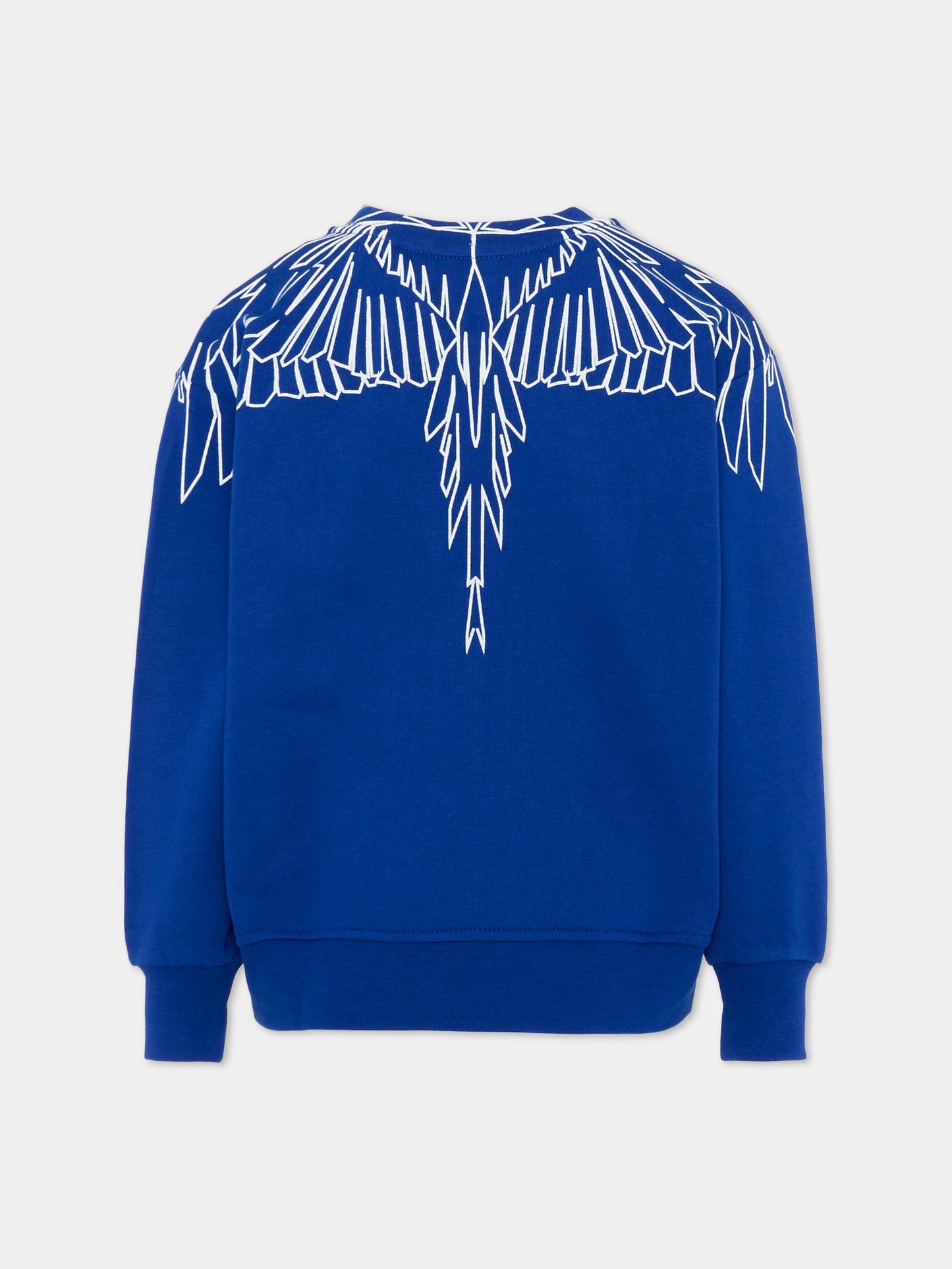 Felpa blu per bambino con ali,County Of Milan Kids,F5CMJBSW071 130