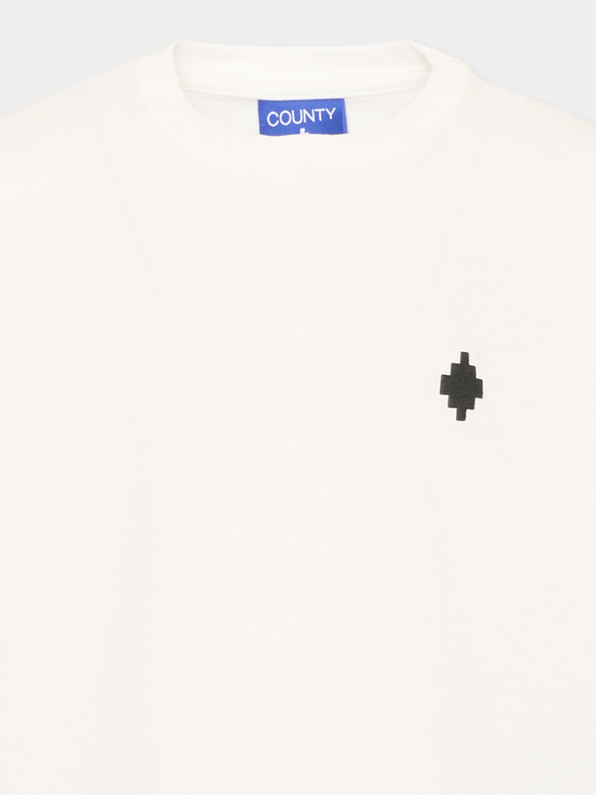 T-Shirt avorio per bambino con logo,County Of Milan Kids,F5CMJBTH004 002