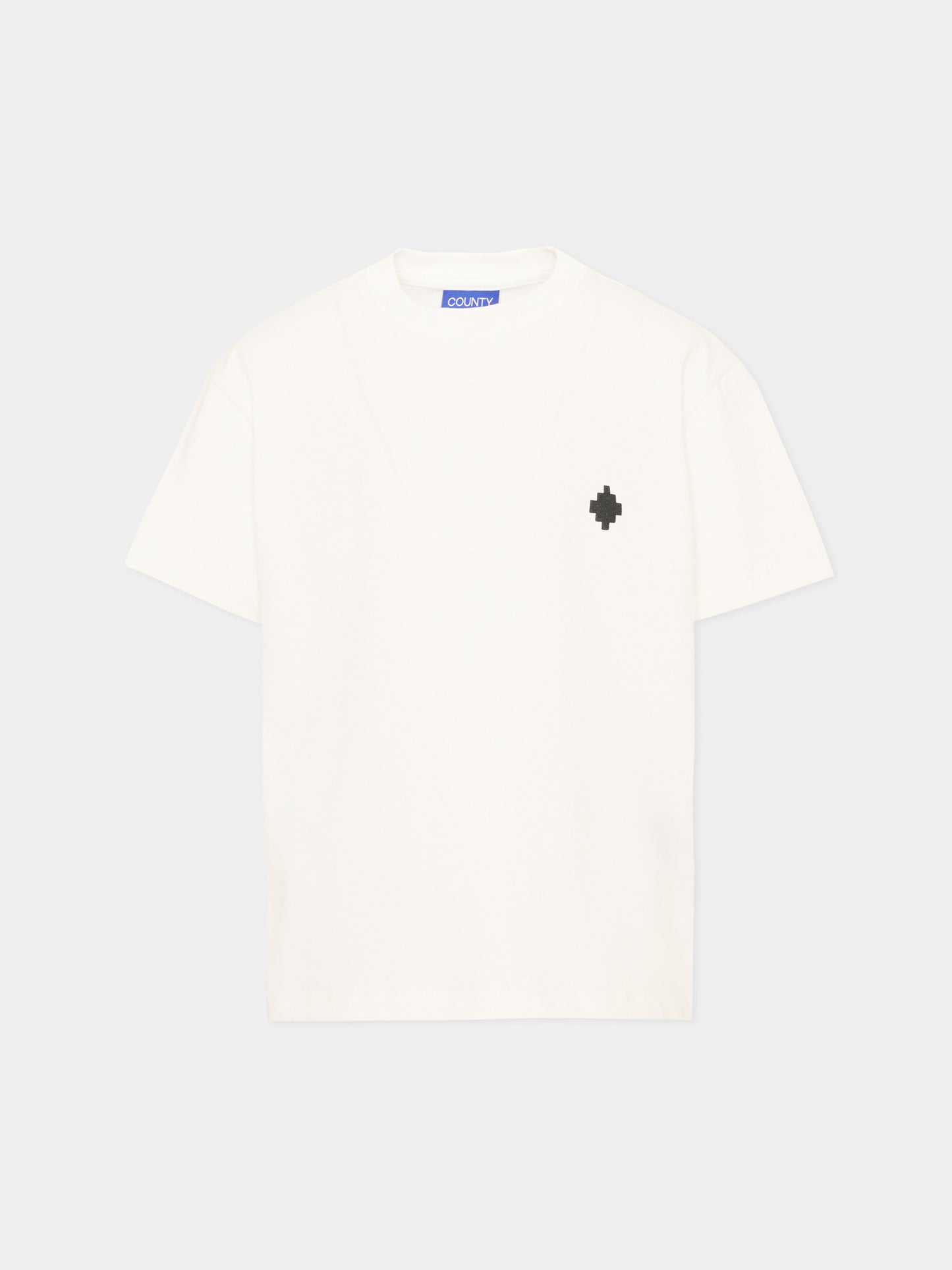 T-Shirt avorio per bambina con logo,County Of Milan Kids,F5CMJGTH085 002