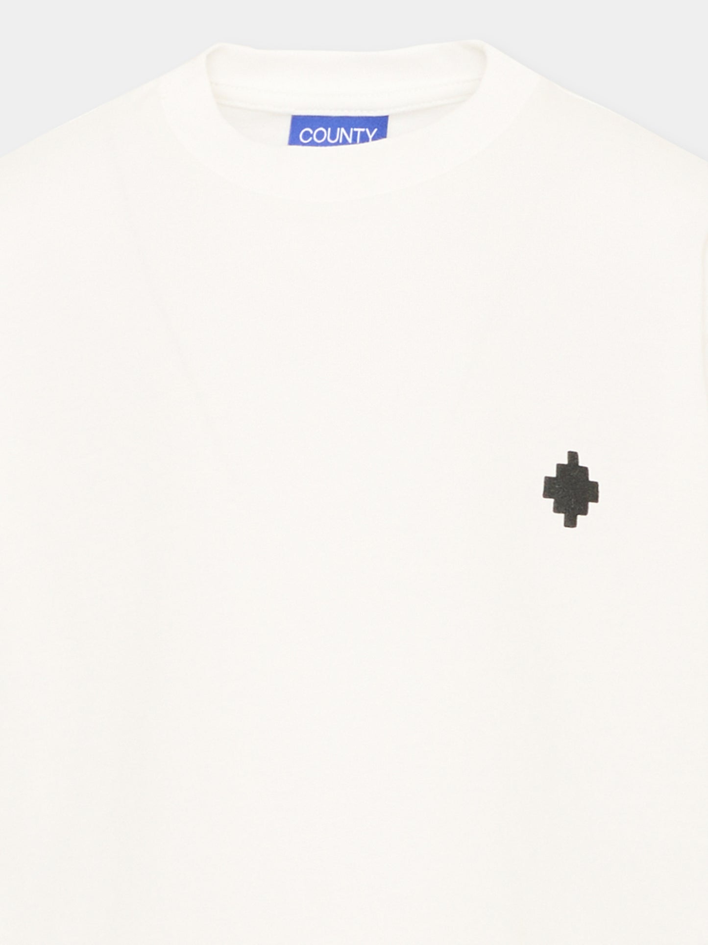 T-Shirt avorio per bambina con logo,County Of Milan Kids,F5CMJGTH085 002