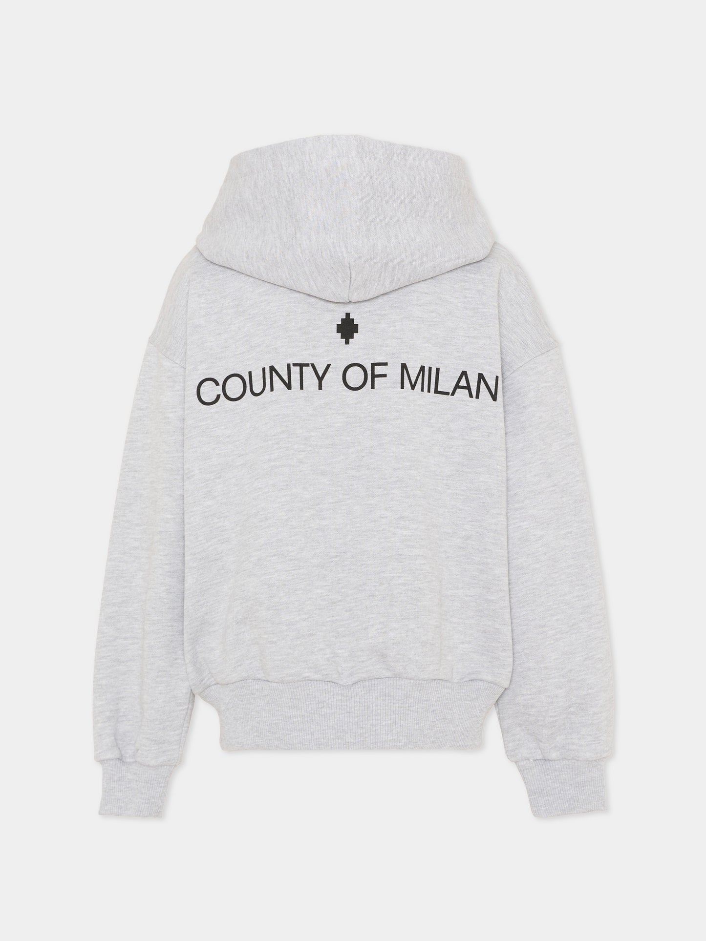 Felpa grigia per bambina con logo,County Of Milan Kids,F5CMJGZH083 101