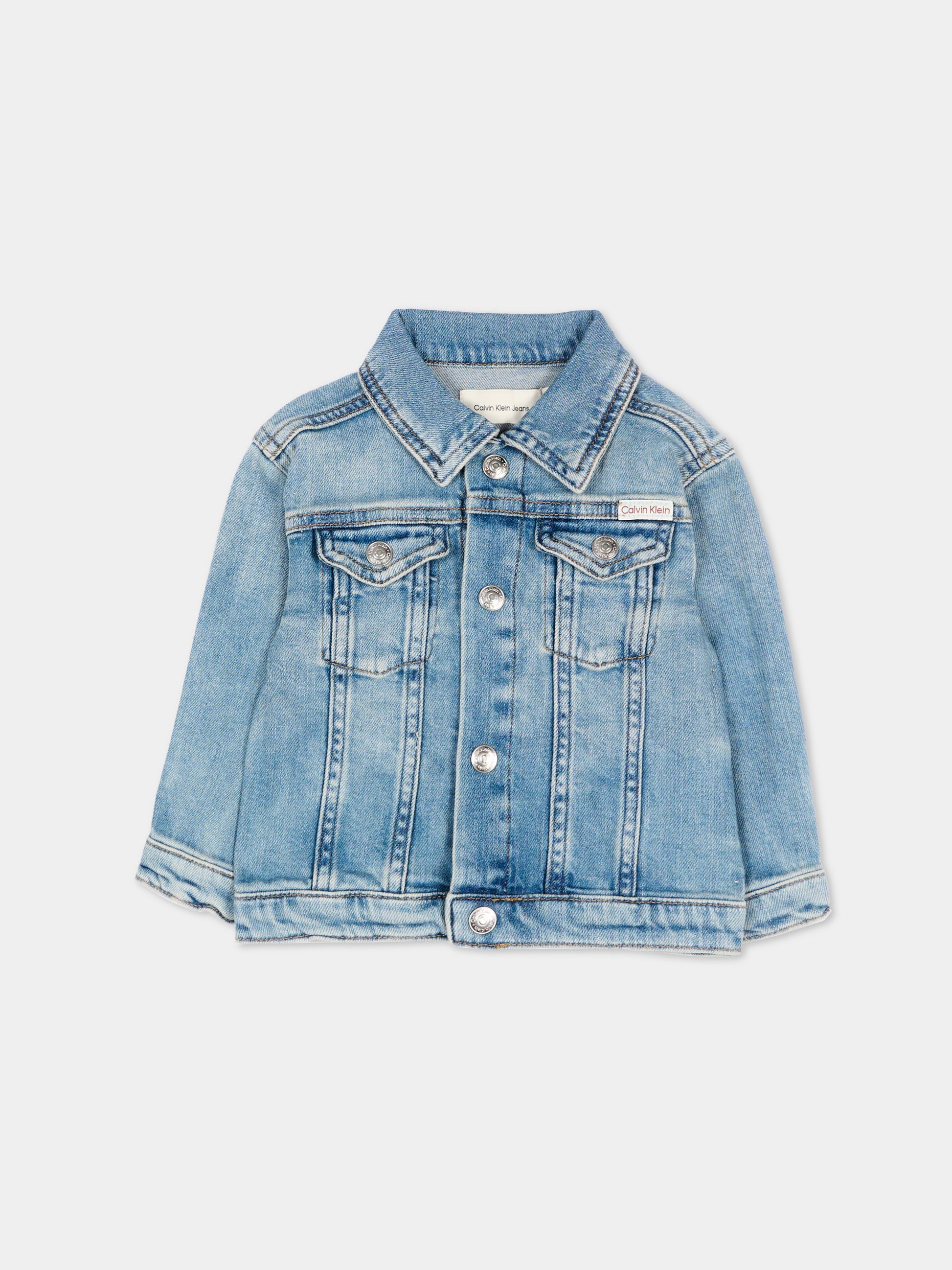 Giubbotto di jeans denim per neonato,Calvin Klein Kids,LVCKSJD04B 1A4