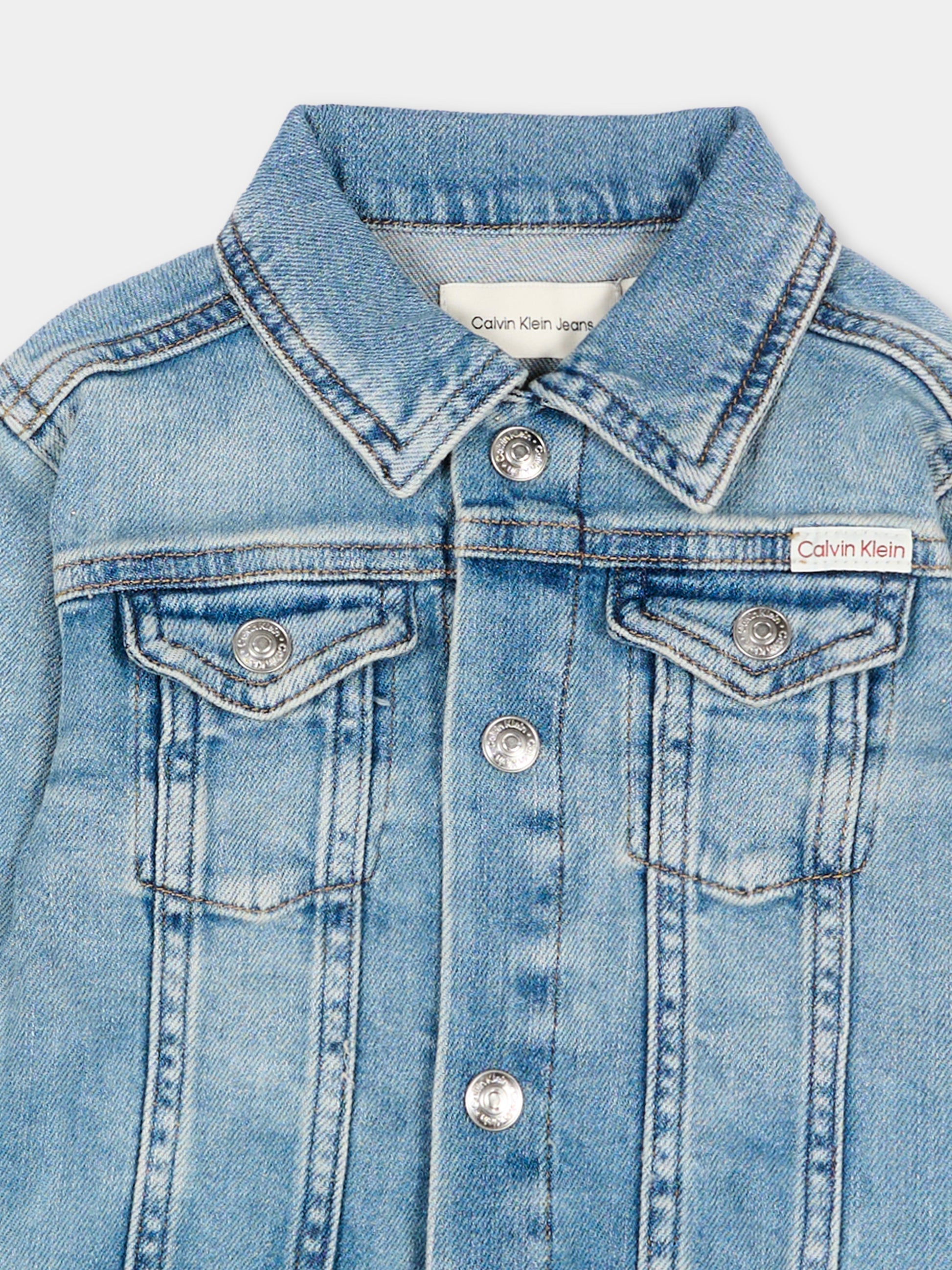 Giubbotto di jeans denim per neonato,Calvin Klein Kids,LVCKSJD04B 1A4