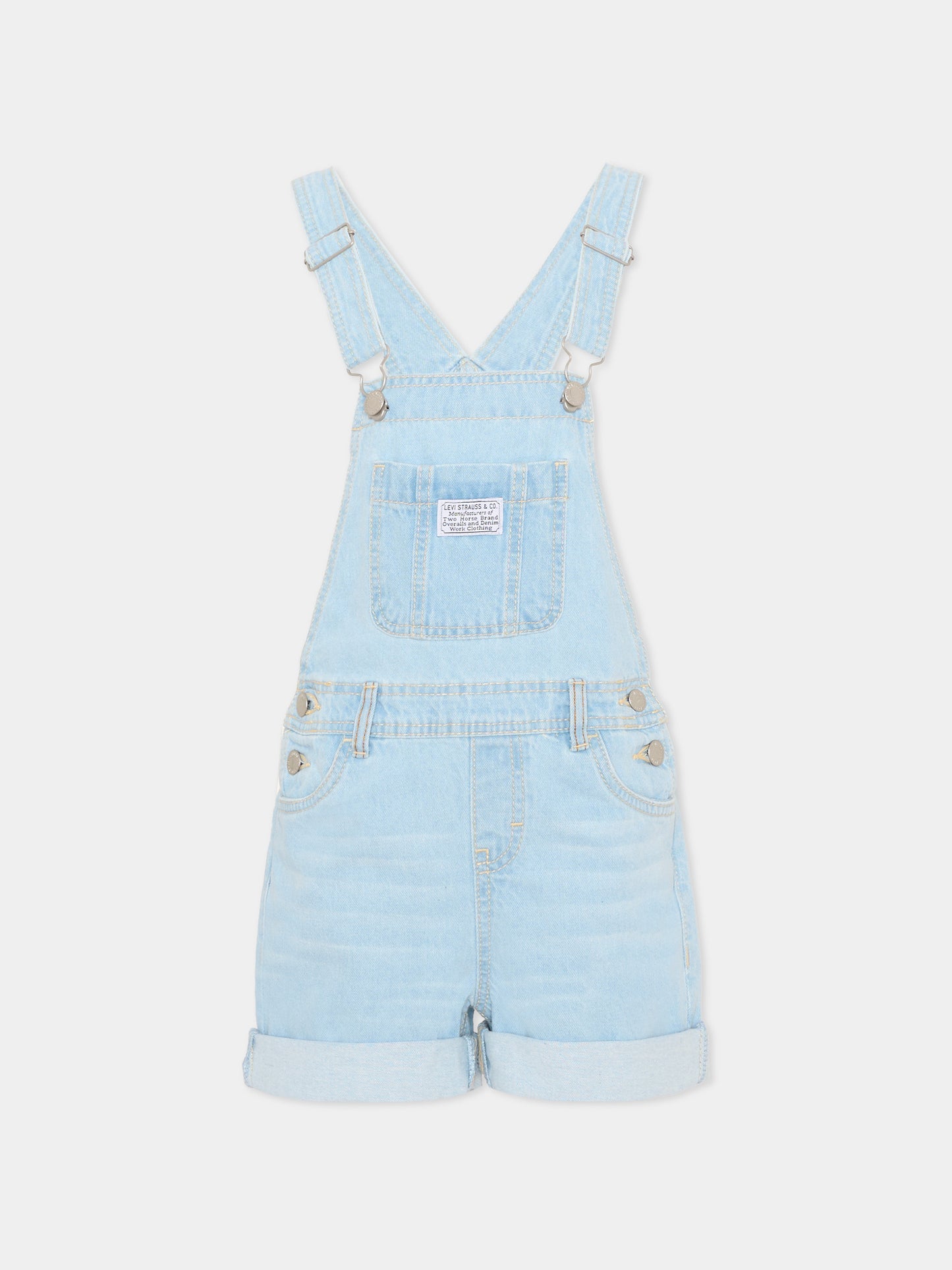 Salopette denim per bambina,Levi's Kids,4EH030 LD9