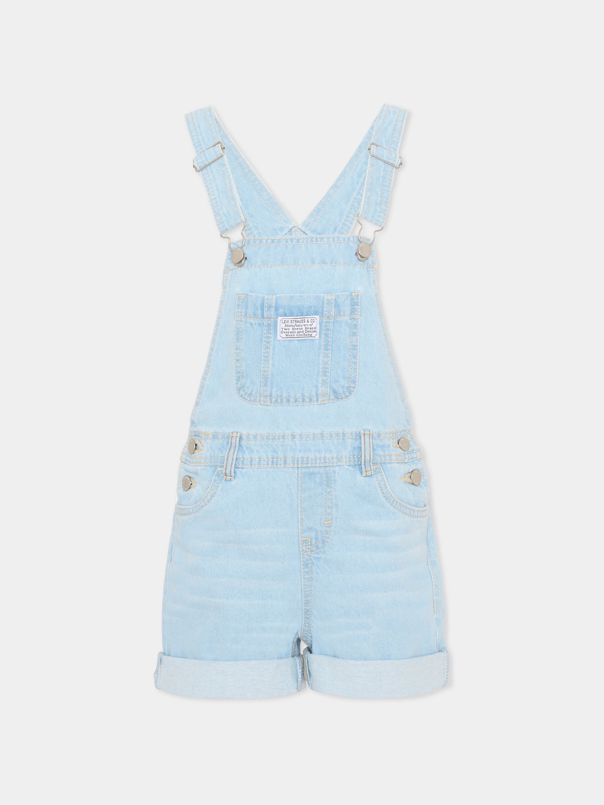 Salopette denim per bambina,Levi's Kids,4EH030 LD9