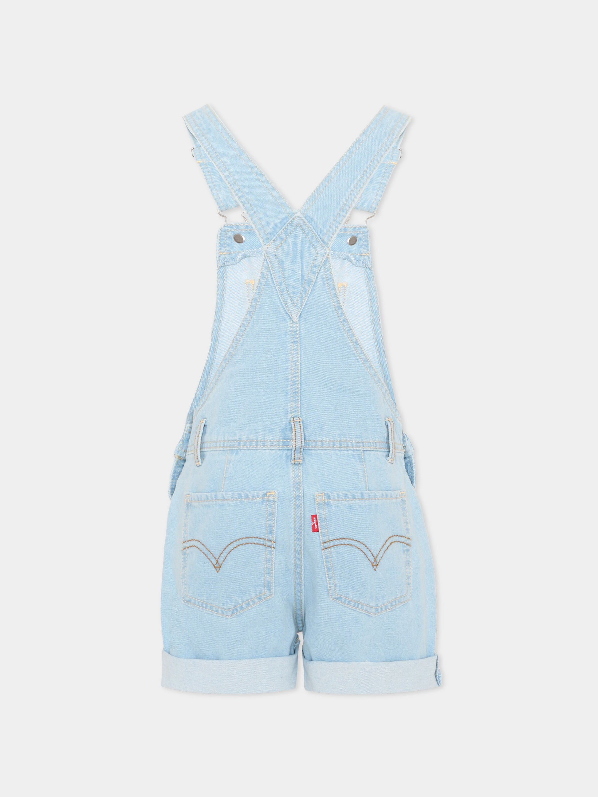 Salopette denim per bambina,Levi's Kids,4EH030 LD9