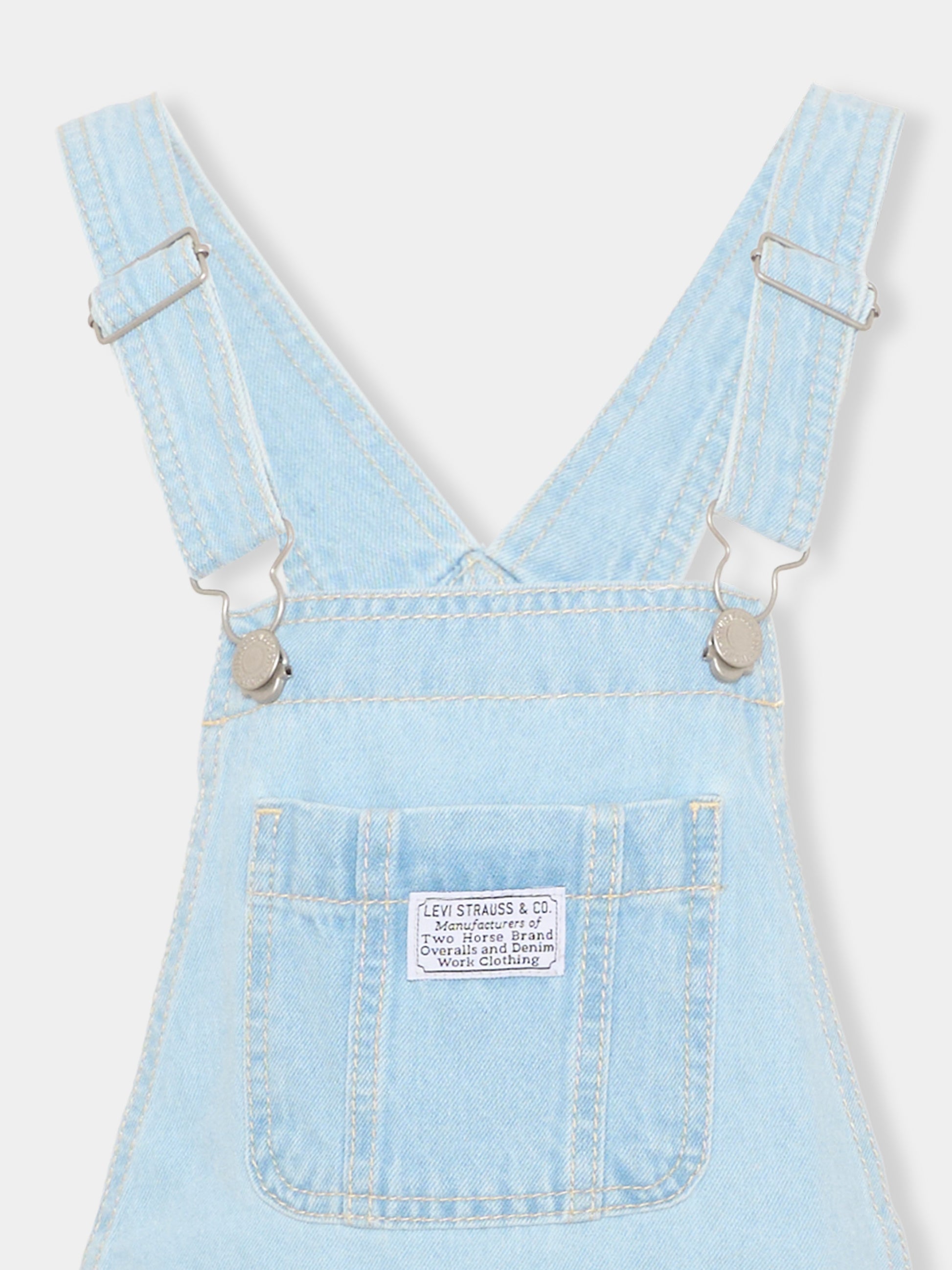 Salopette denim per bambina,Levi's Kids,4EH030 LD9