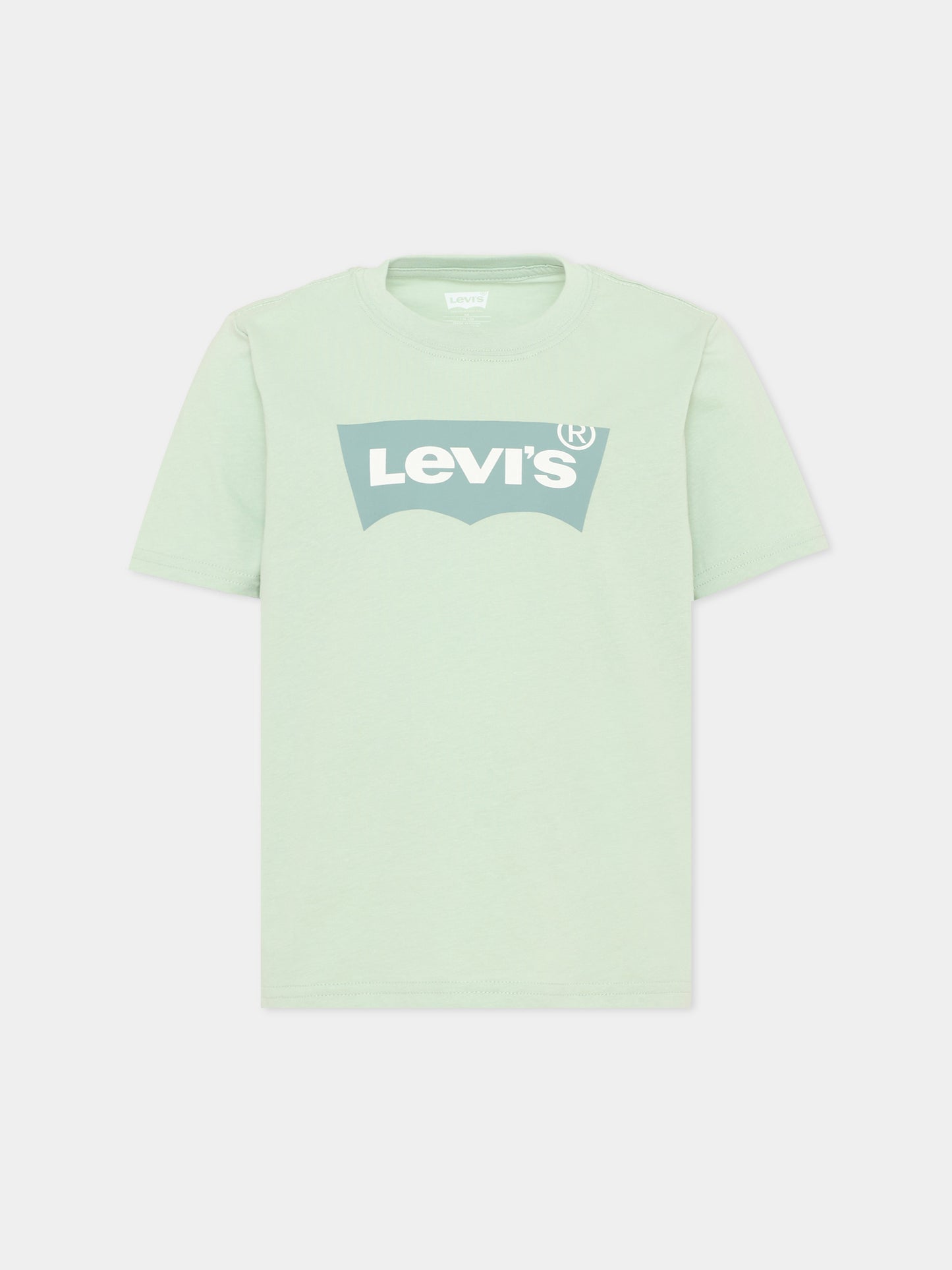 T-Shirt verde per bambino con logo,Levi's Kids,9E8157 FAF