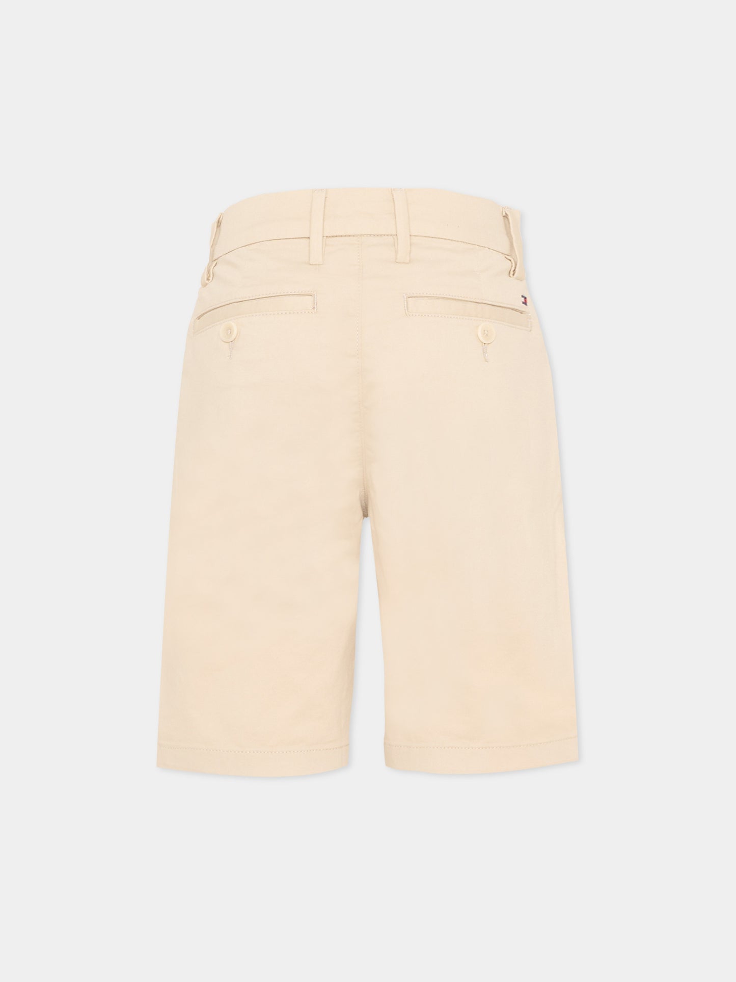 Shorts beige per bambino,Tommy Hilfiger Junior,KB0KB09641 ACI