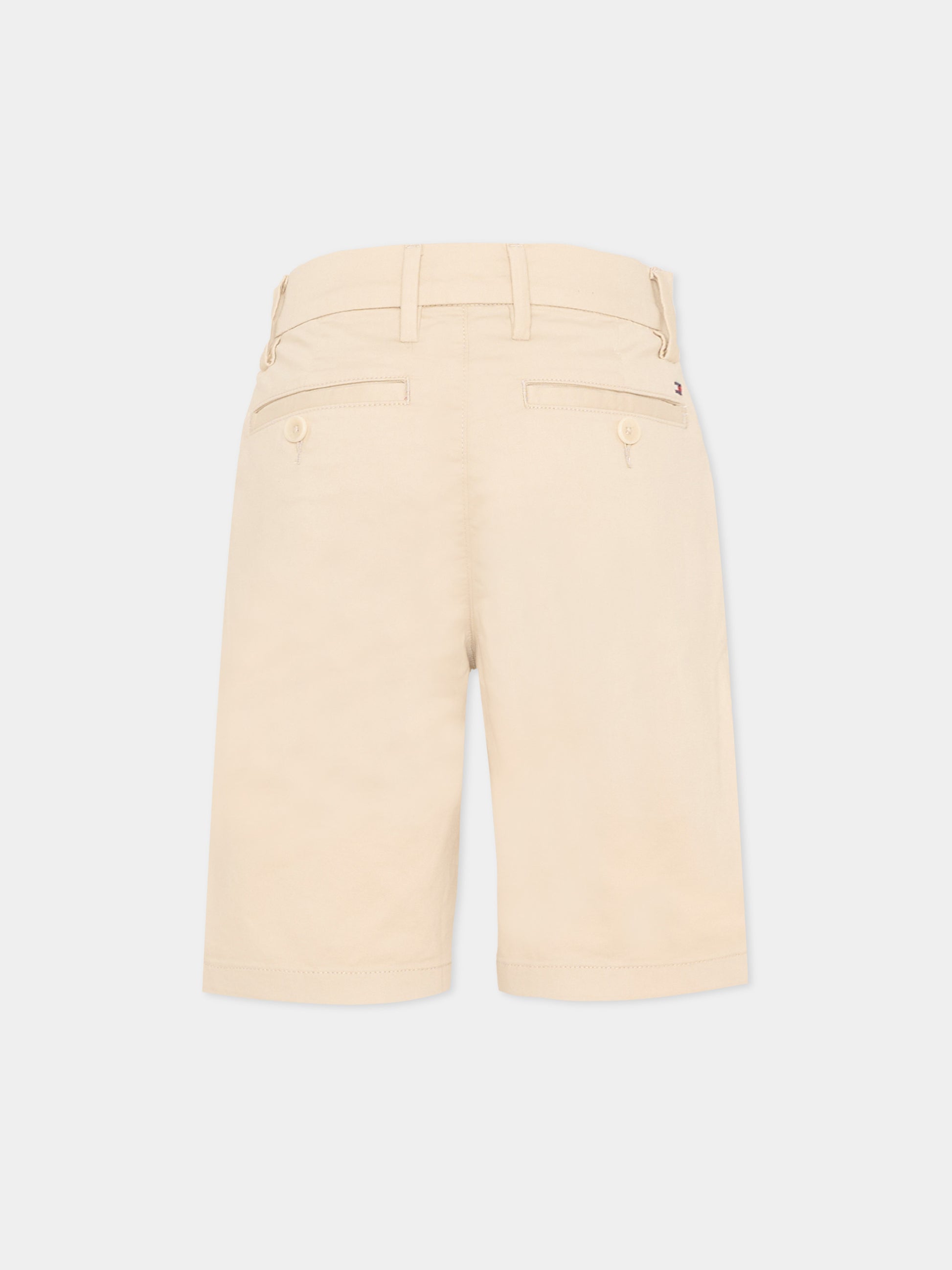 Shorts beige per bambino,Tommy Hilfiger Junior,KB0KB09641 ACI