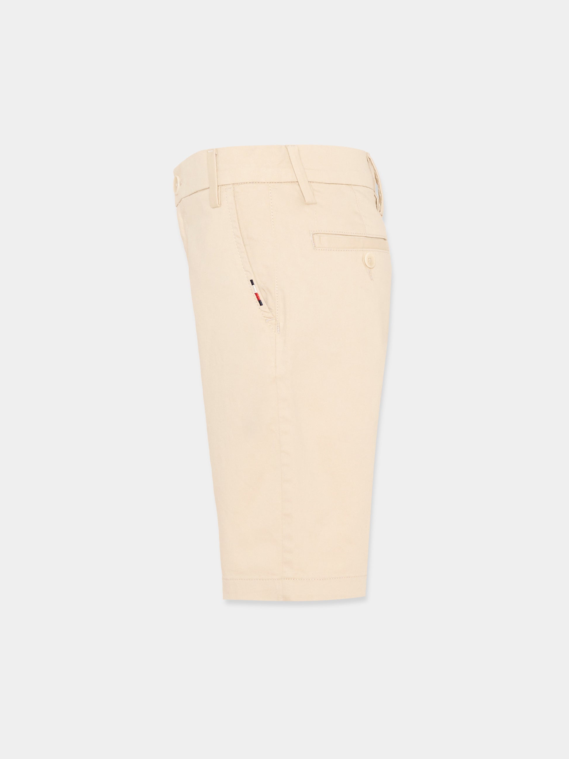 Shorts beige per bambino,Tommy Hilfiger Junior,KB0KB09641 ACI
