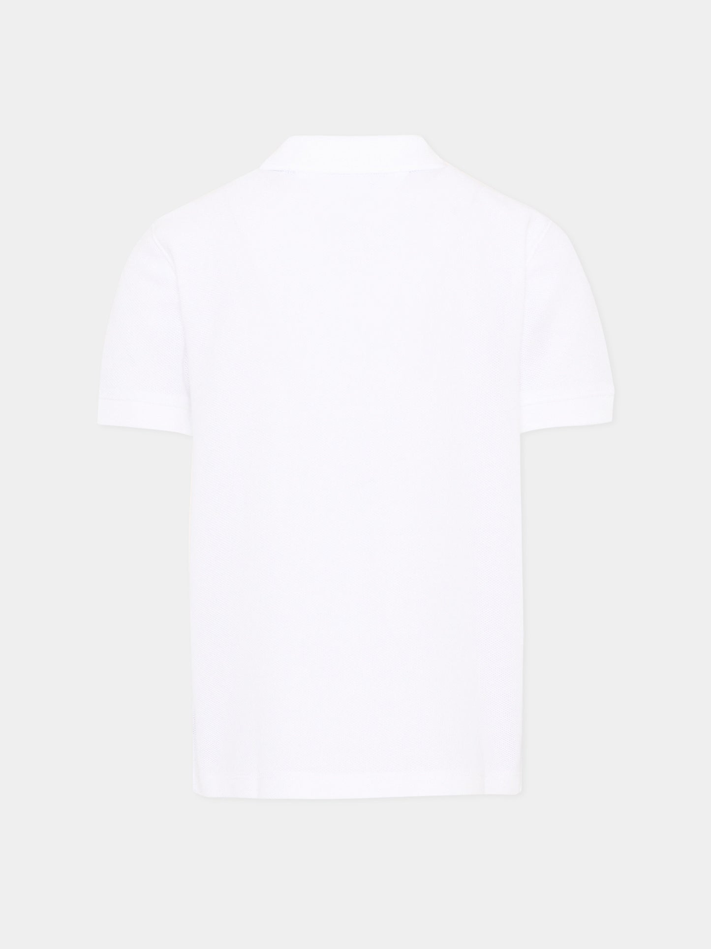 Polo bianca per bambino con logo,Tommy Hilfiger Junior,KB0KB10231 YBR