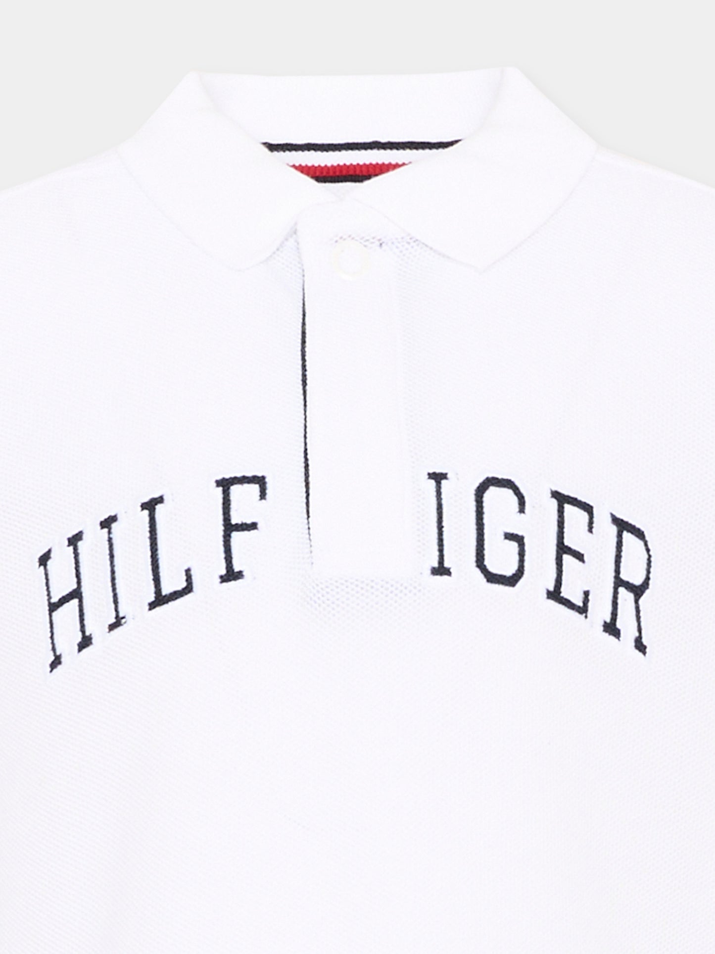 Polo bianca per bambino con logo,Tommy Hilfiger Junior,KB0KB10231 YBR