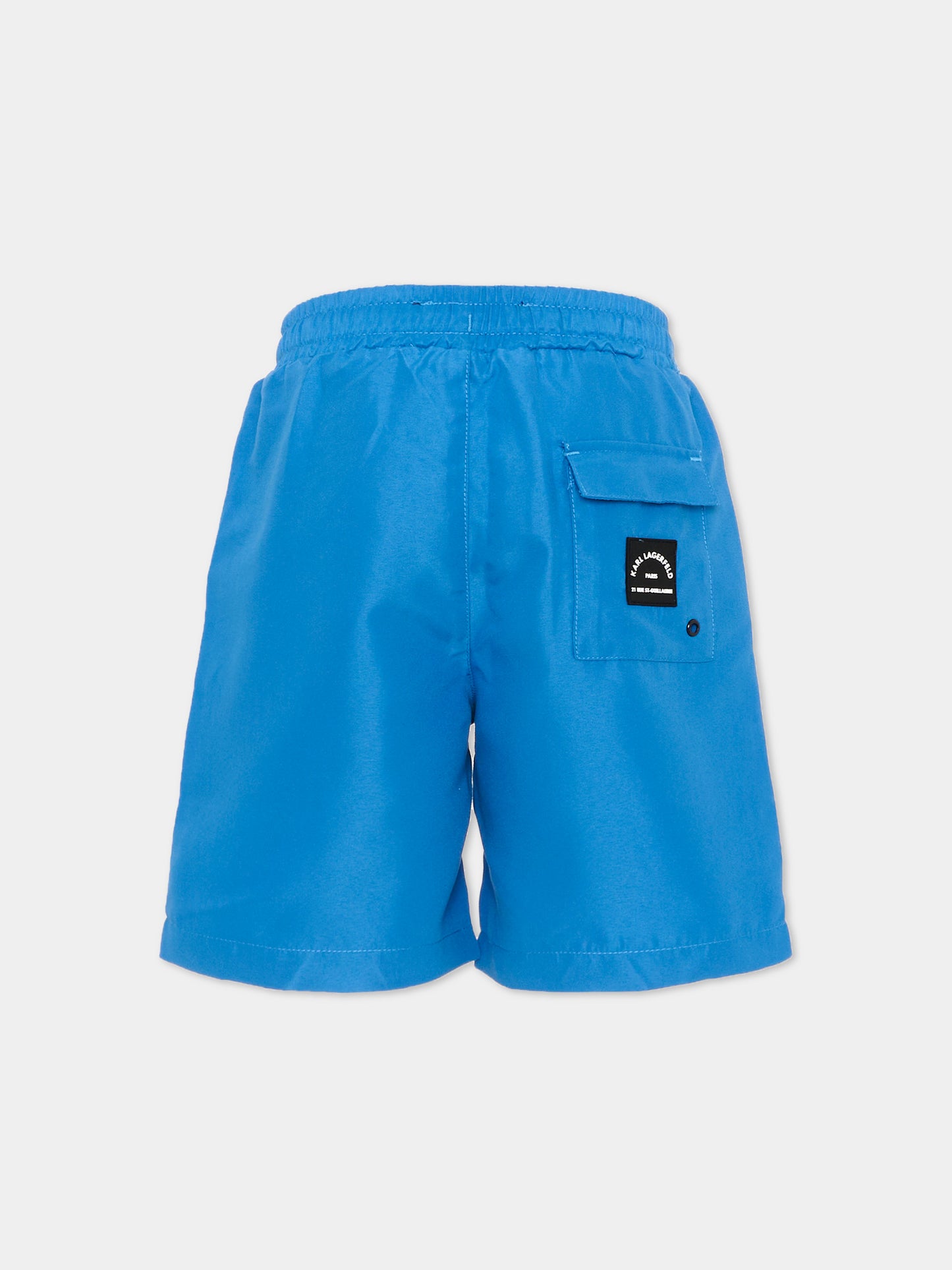 Boxer mare blu per bambino con logo,Karl Lagerfeld Kids,Z30411 816
