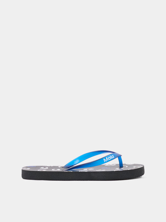 Infradito blu Zeppo per bambino,Molo,7S24U201 9003