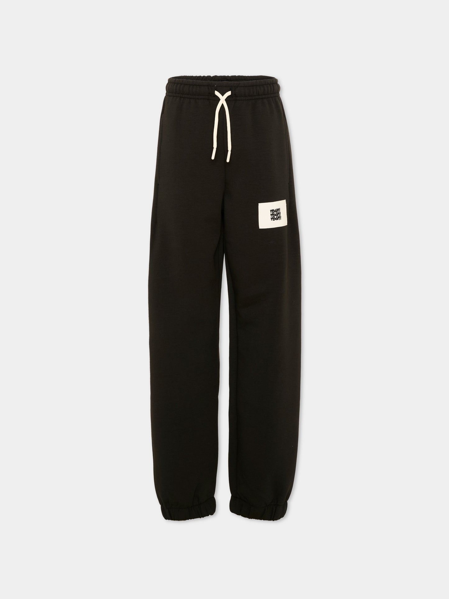 Pantaloni sportivi neri per bambino con logo
